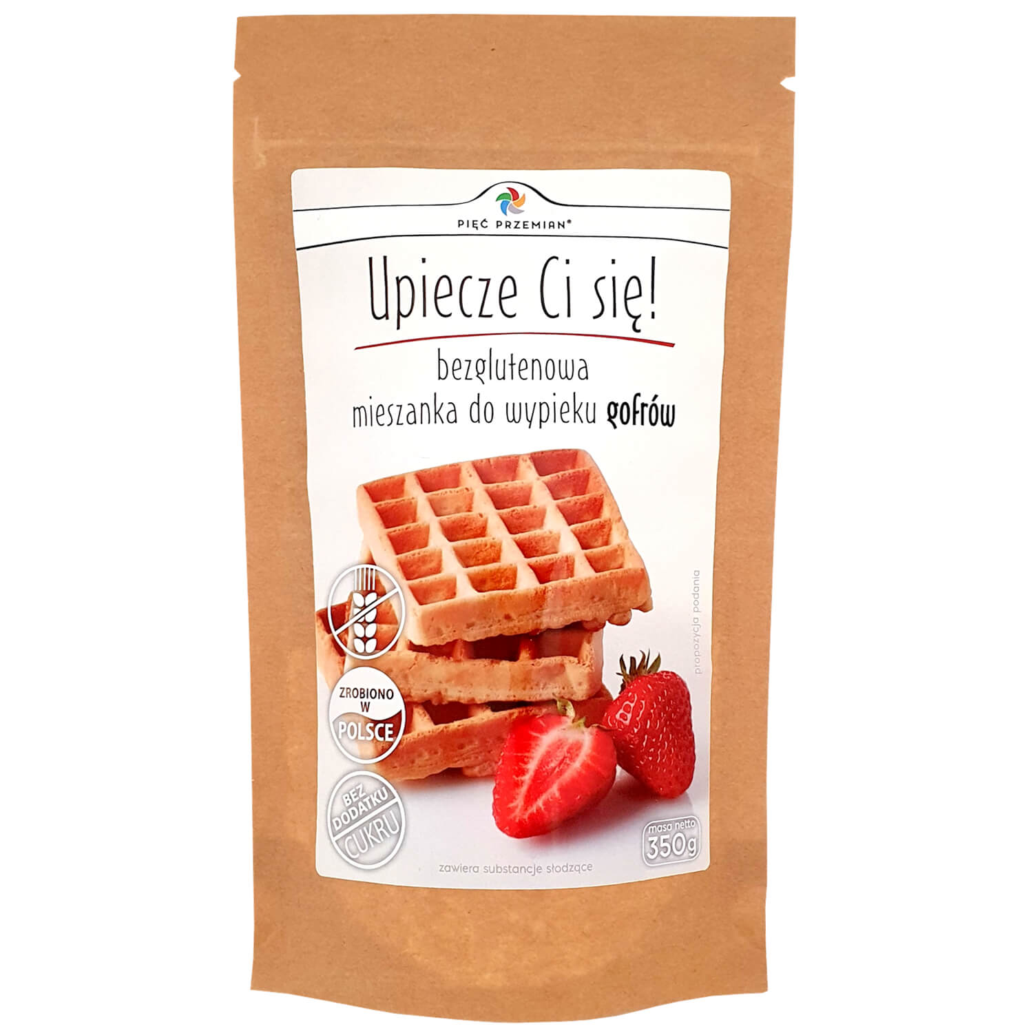 Mieszanka na gofry bezglutenowe 350 g - Pięć Przemian