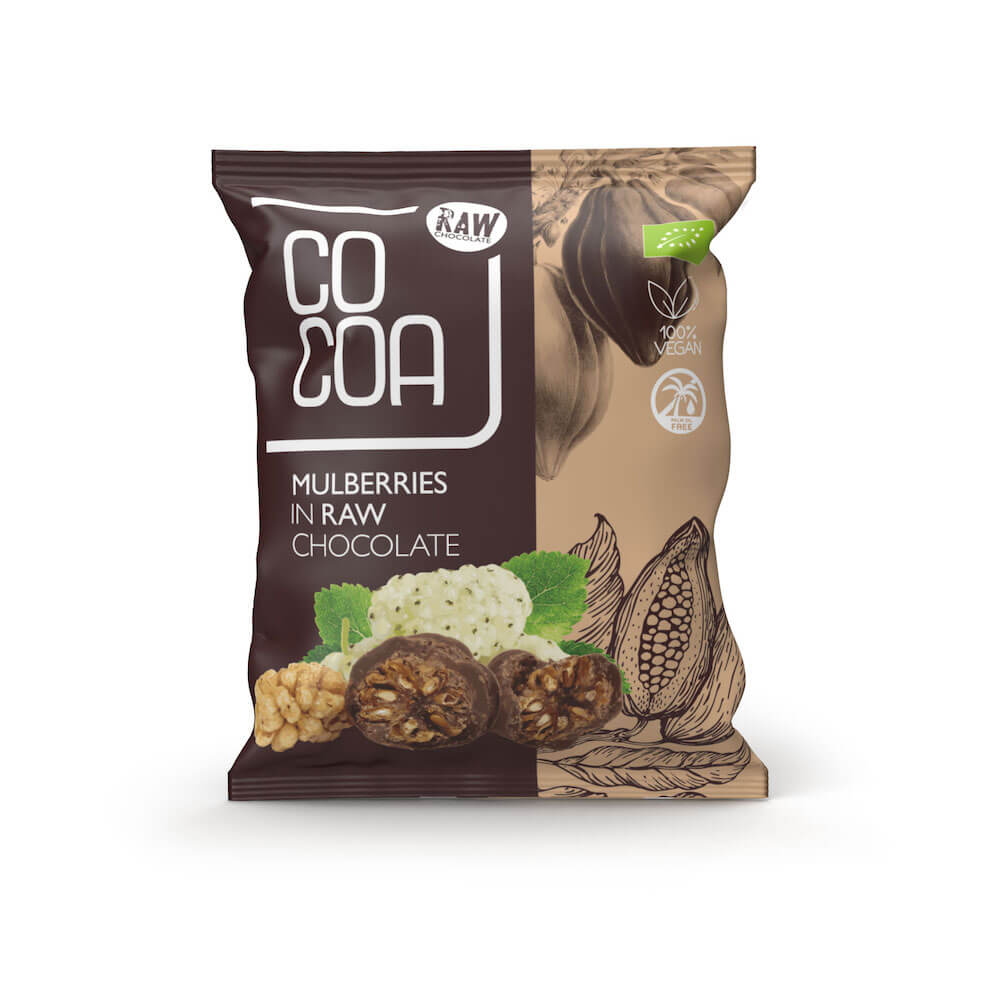 Morwy tureckie w surowej czekoladzie BIO 70 g - Cocoa