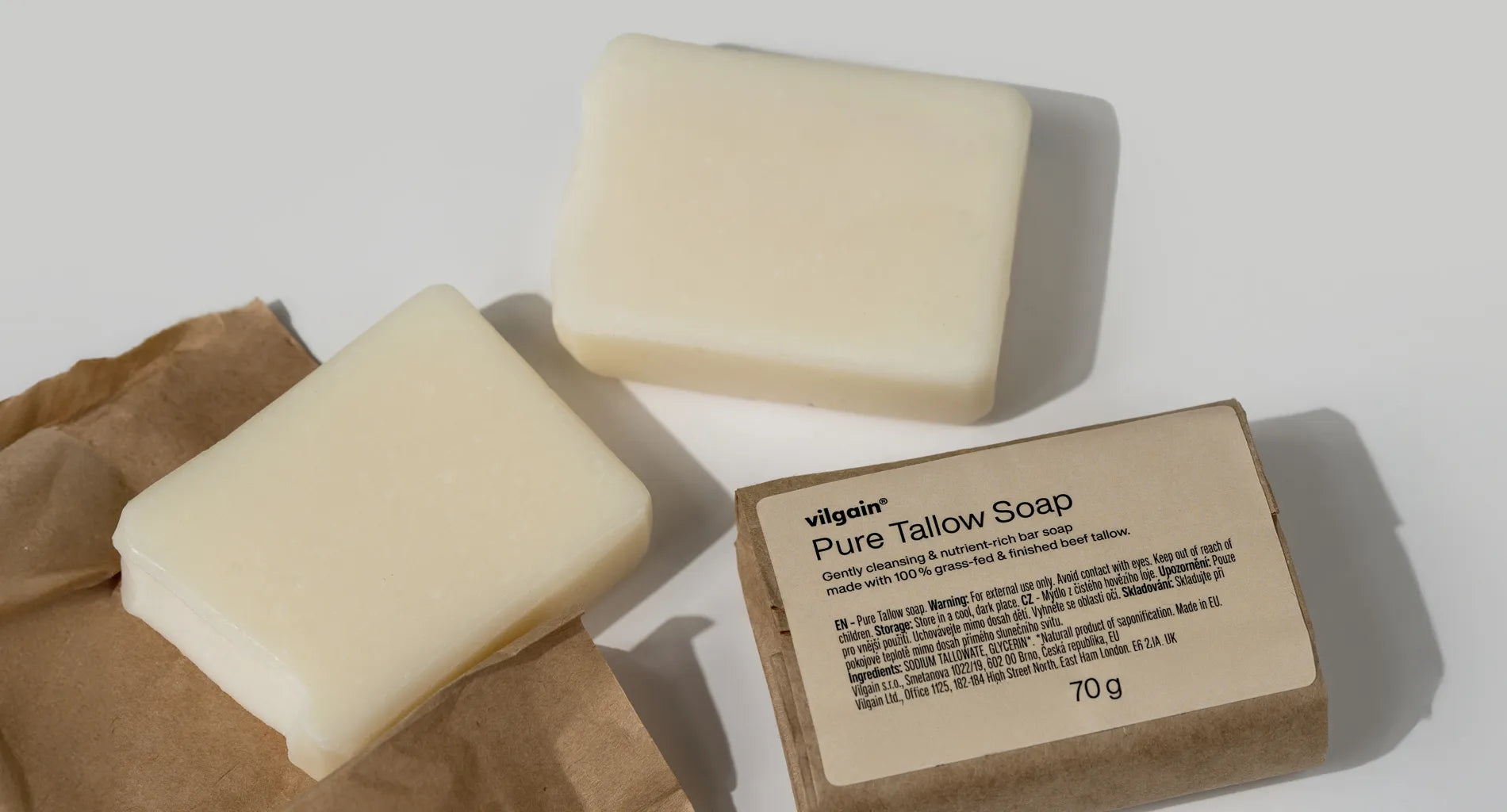 Mydło z czystego łoju wołowego 70 g - Vilgain