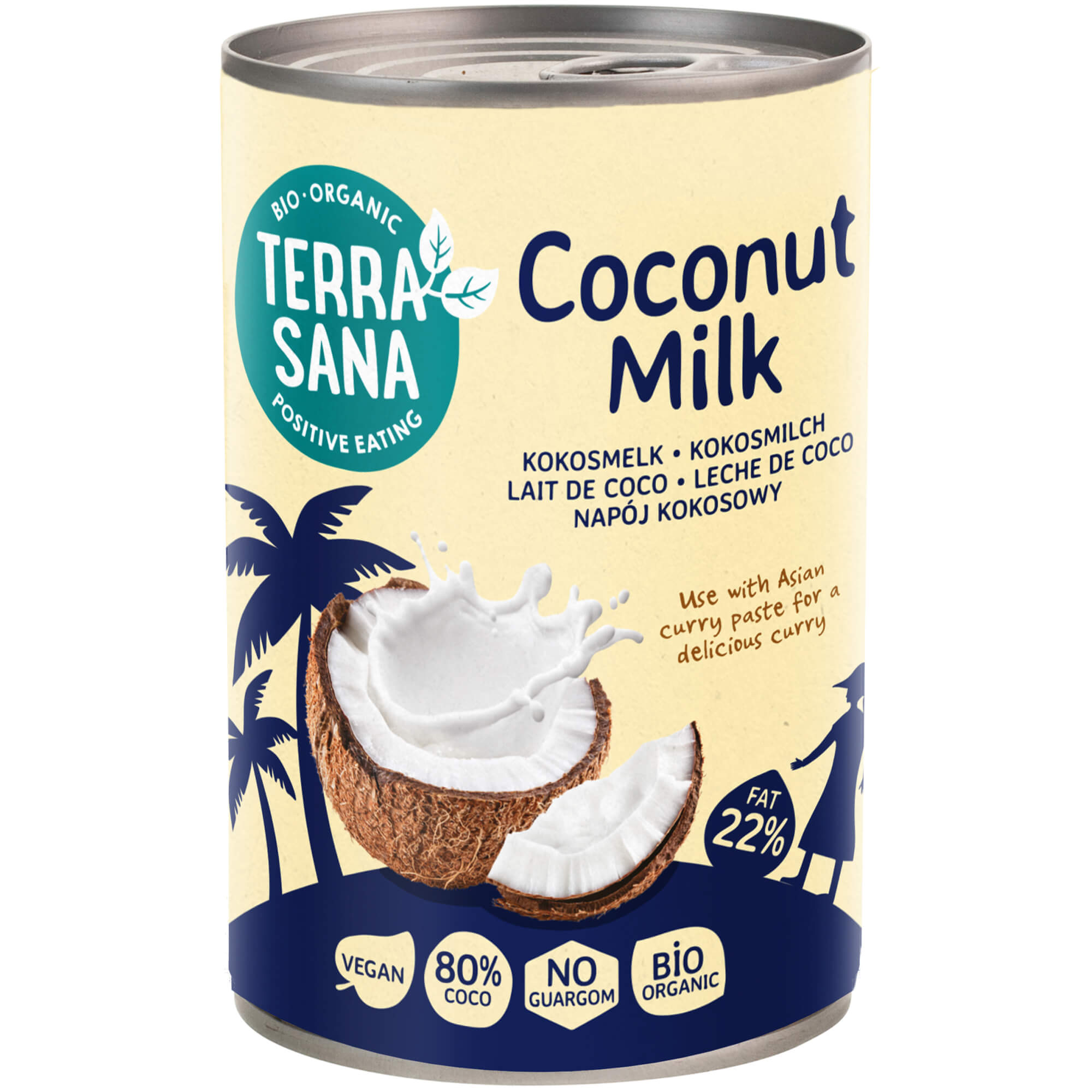 Napój kokosowy (22% tłuszczu) BIO 400 ml - TerraSana