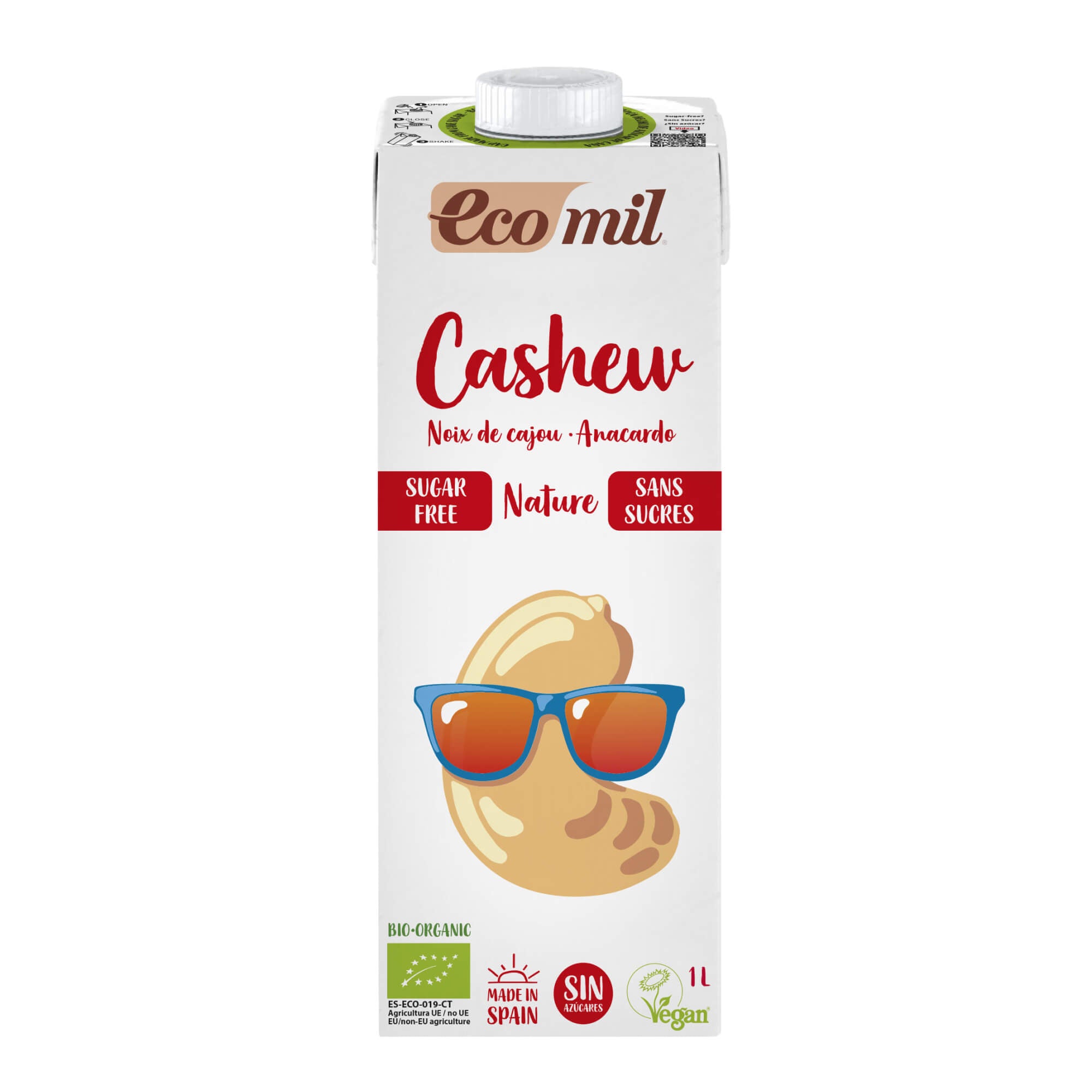 Napój z orzechów nerkowca bez cukru BIO 1 L - EcoMil