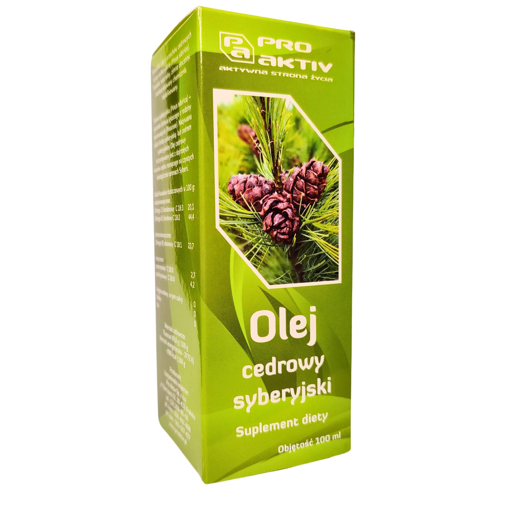 Olej cedrowy syberyjski 100 ml - Pro Aktiv