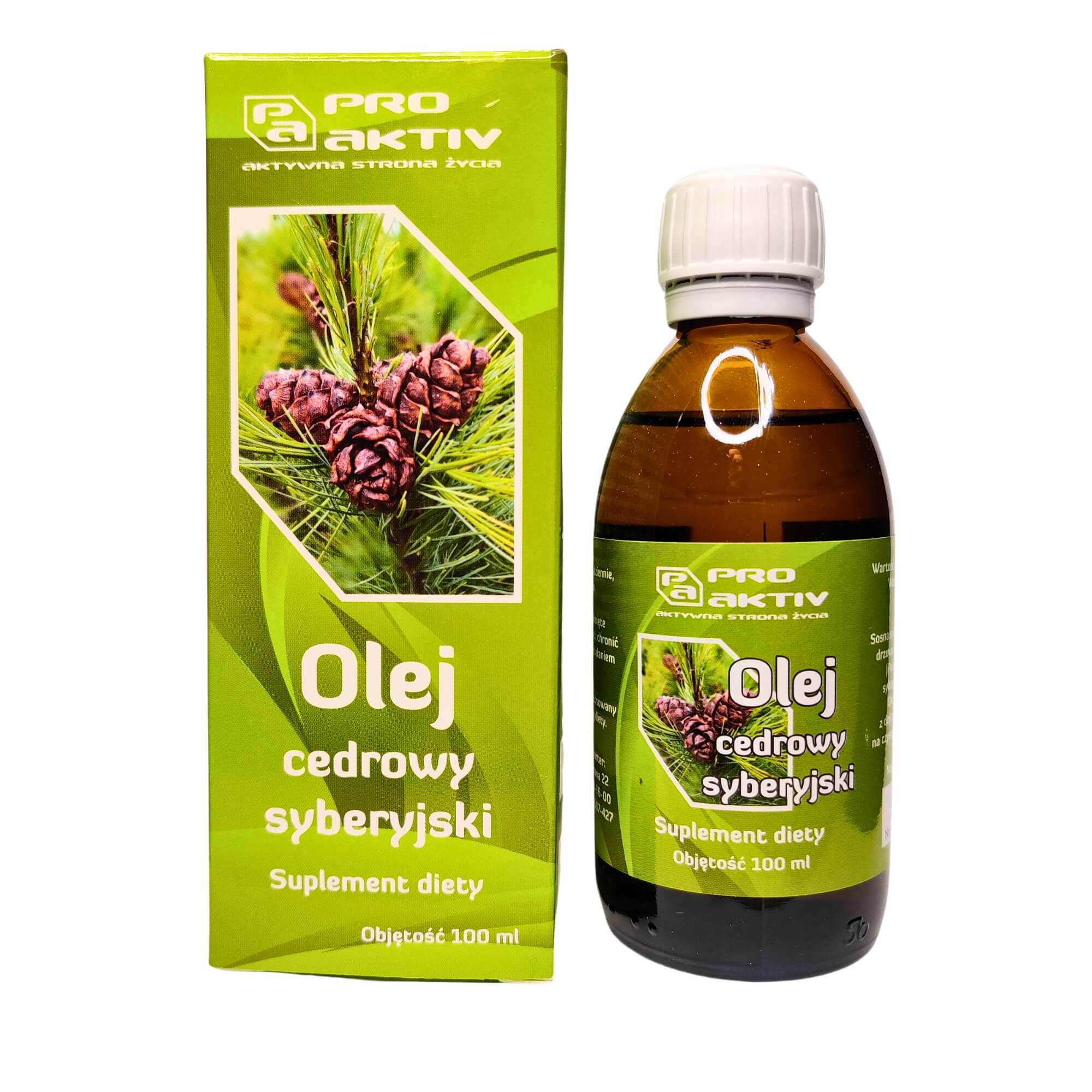 Olej cedrowy syberyjski do picia 100 ml - Pro Aktiv