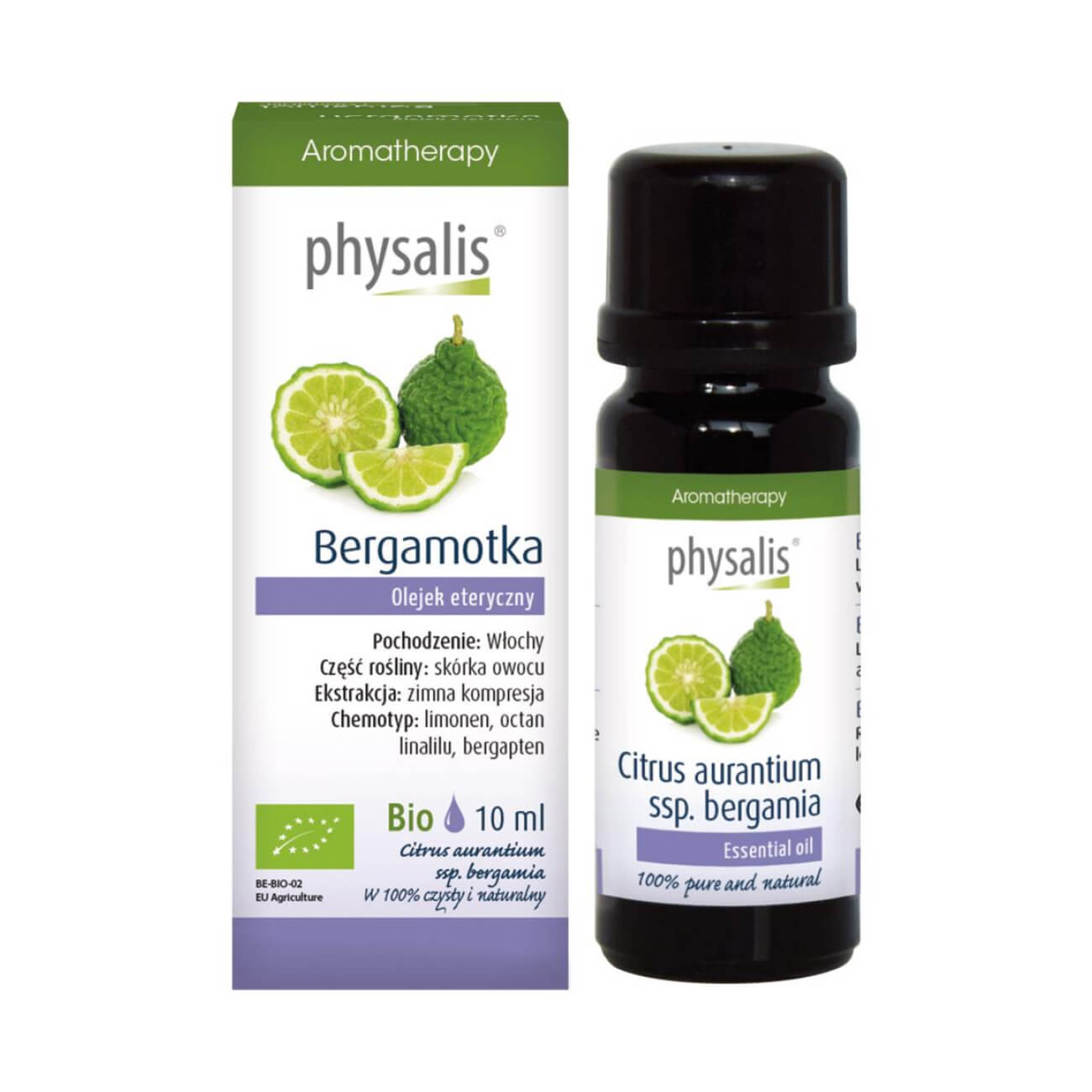 Olejek eteryczny bergamotka BIO 10 ml - Physalis