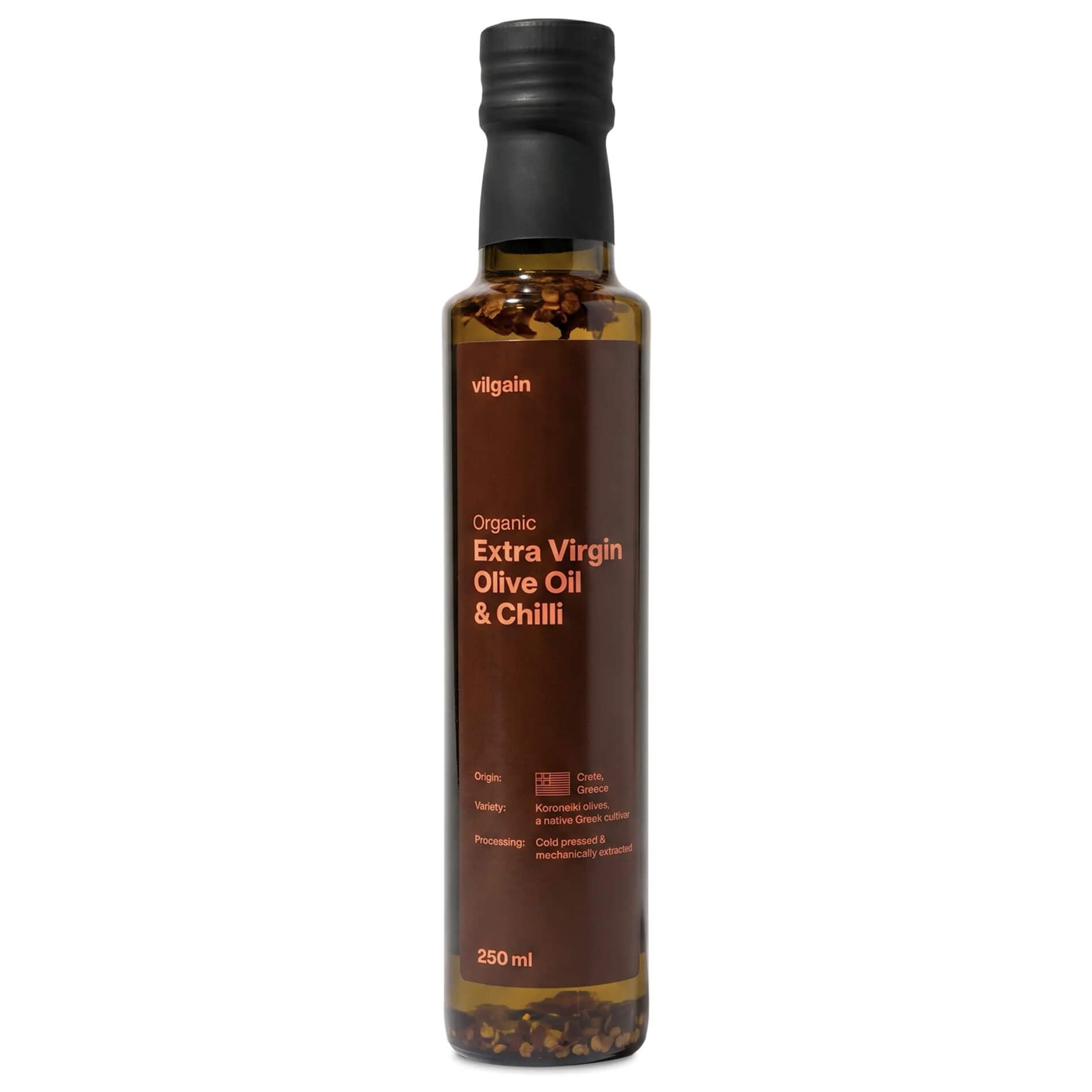 Oliwa z oliwek extra virgin z chilli BIO 250 ml - Vilgain