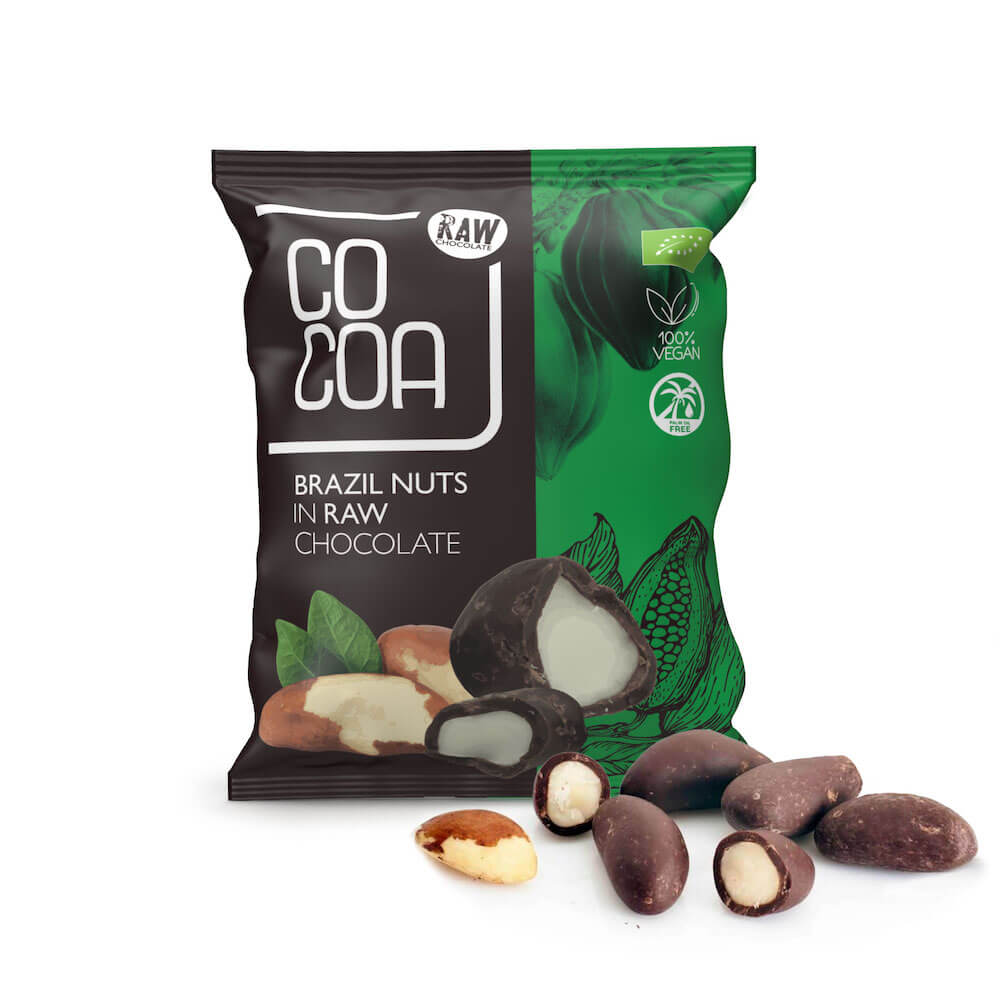 Orzechy brazylijskie w surowej czekoladzie BIO 70 g - Cocoa