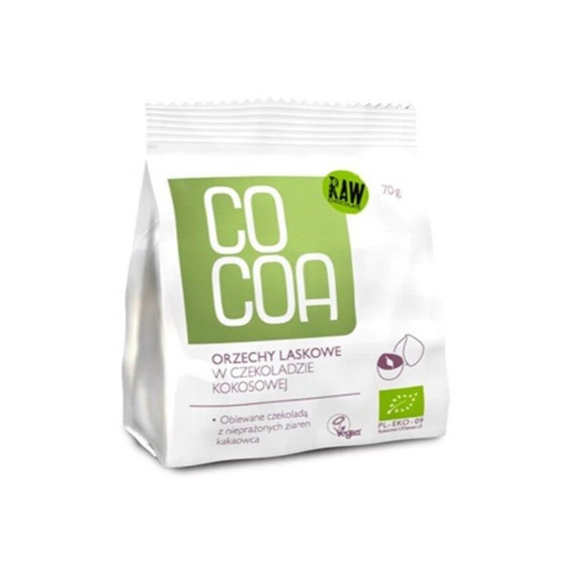 Orzechy laskowe w czekoladzie kokosowej BIO 70 g - Cocoa