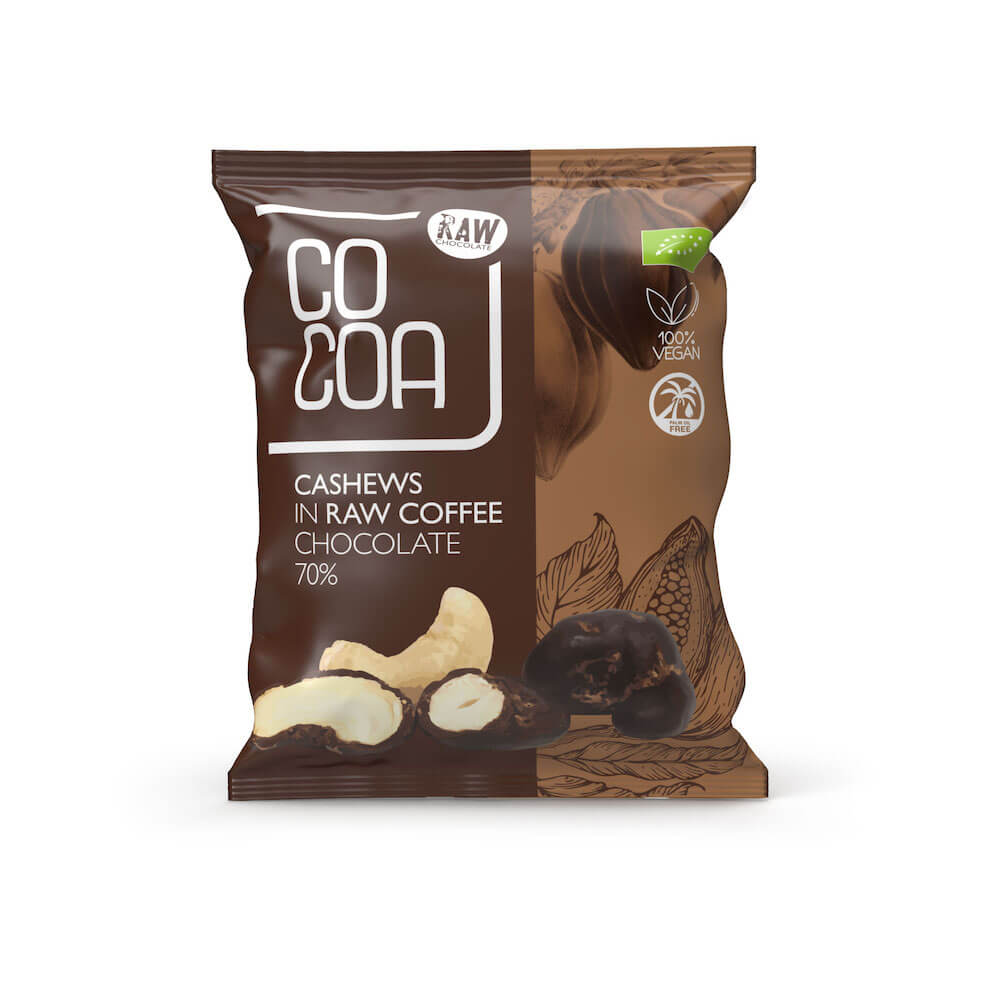 Orzechy nerkowca w czekoladzie kawowej 70% BIO 70 g - Cocoa