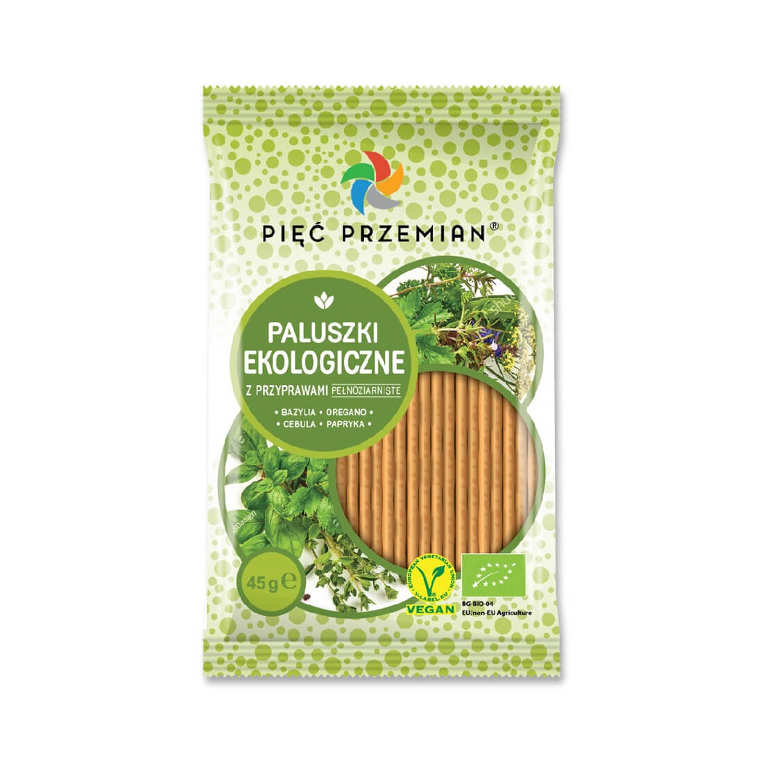 Paluszki z samopszy z przyprawami BIO 45 g - Pięć Przemian