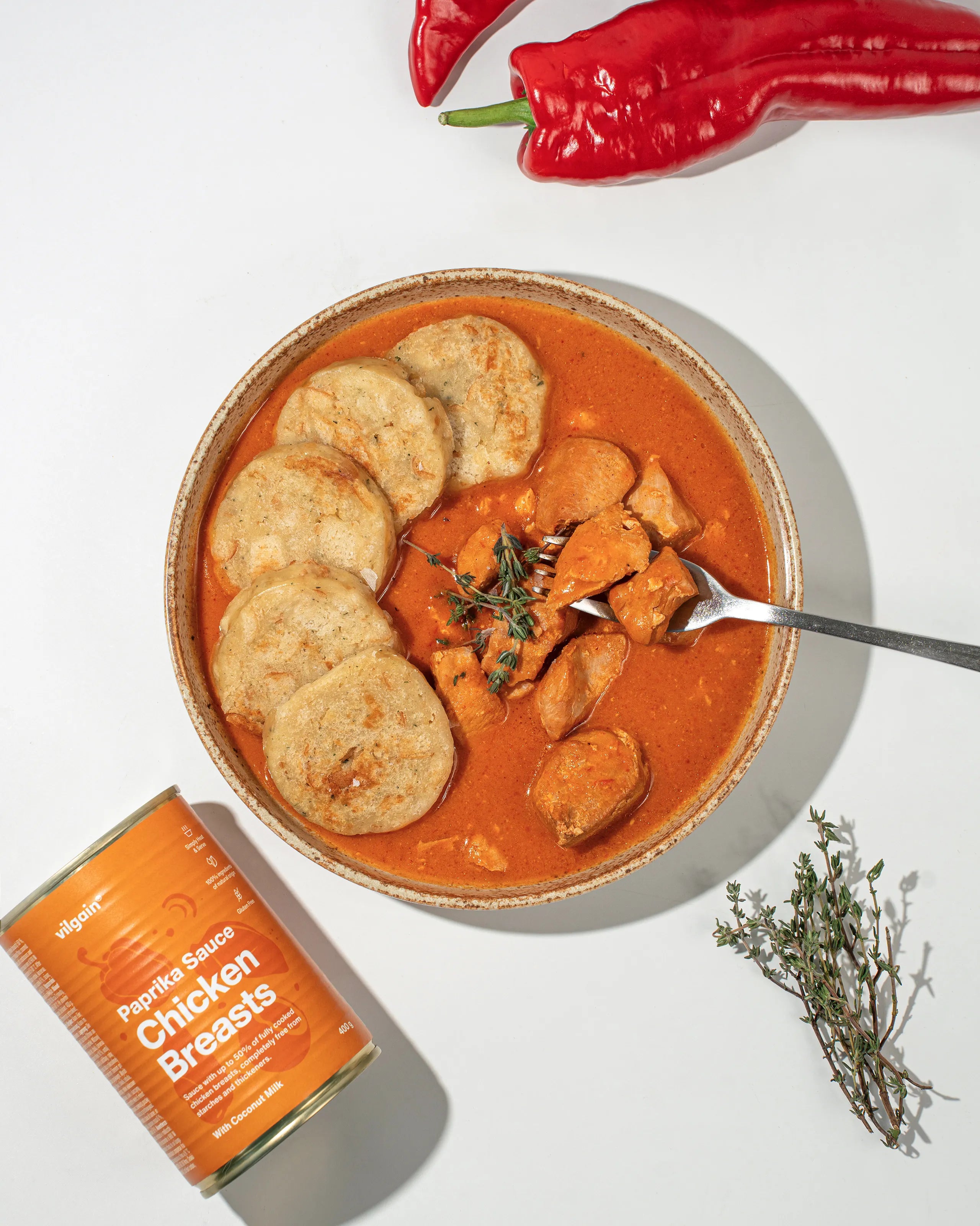 Pierś z kurczaka w sosie paprykowym 400 g - Vilgain