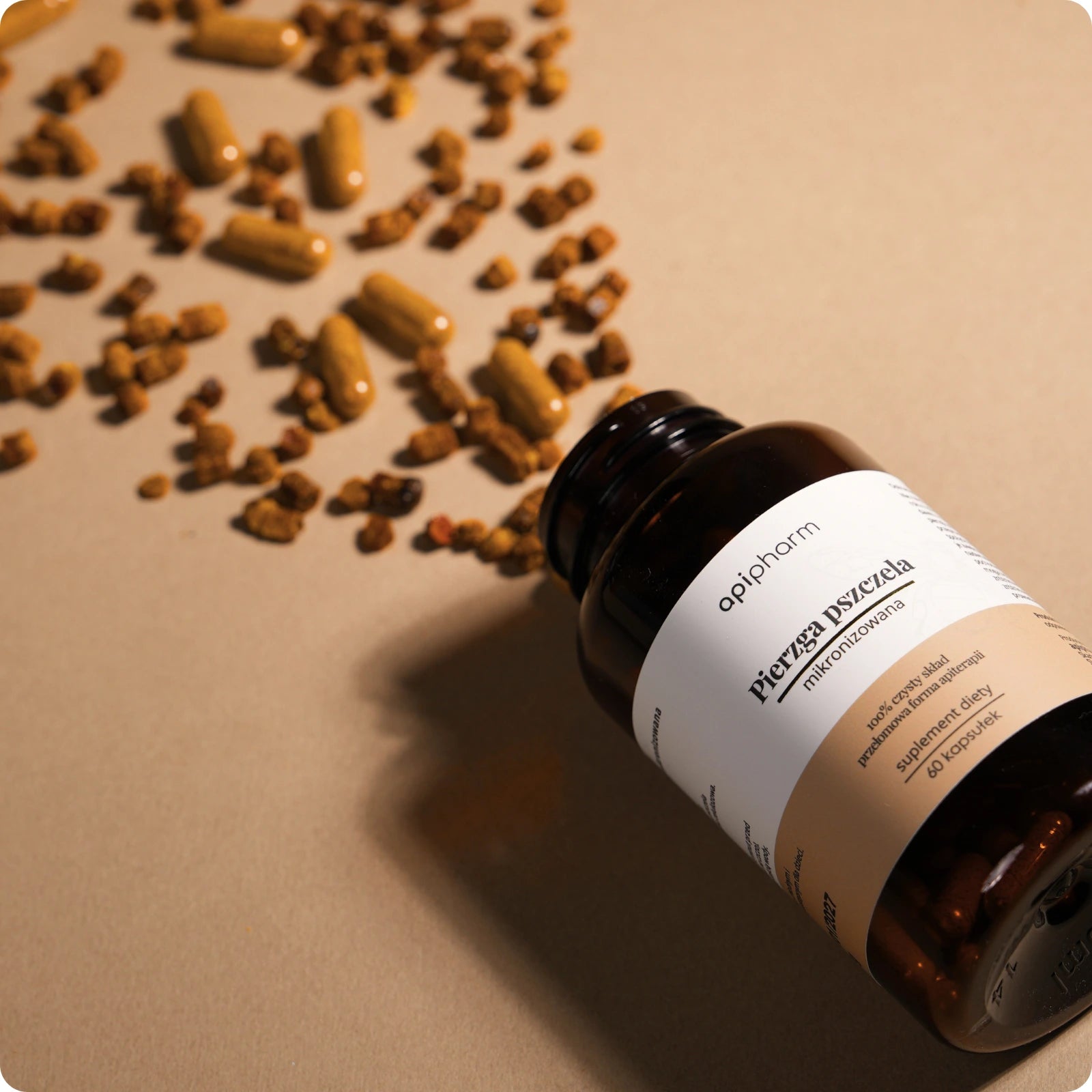 Pierzga pszczela mikronizowana 60 kapsułek - Apipharm