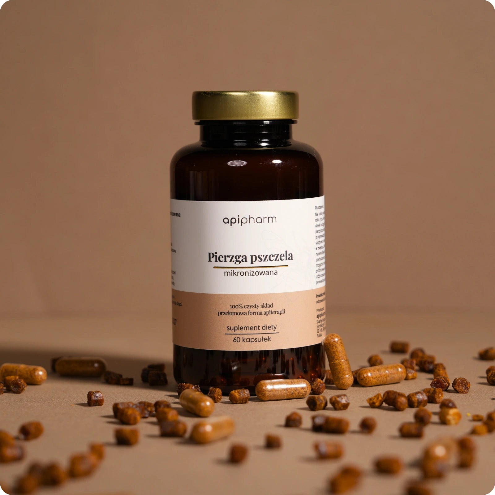 Pierzga pszczela mikronizowana 60 kapsułek - Apipharm