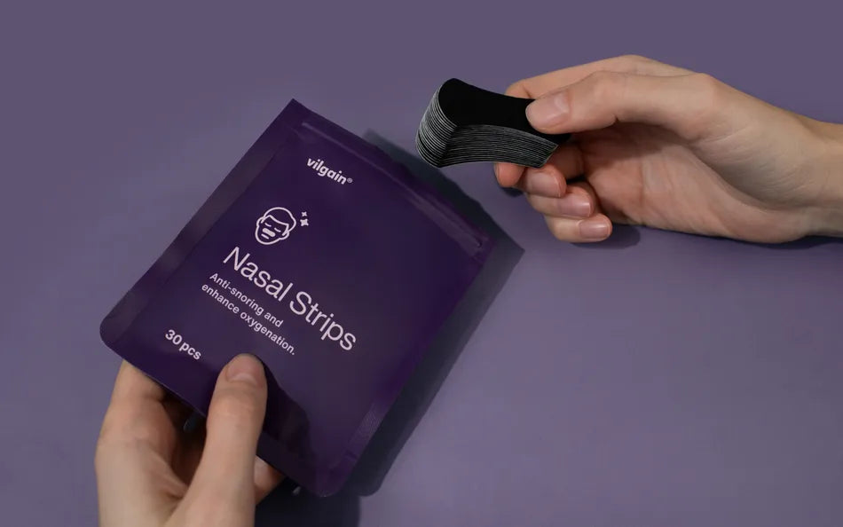 Plastry na nos ułatwiające oddychanie i przeciwdziałające chrapaniu 30 szt. - Vilgain
