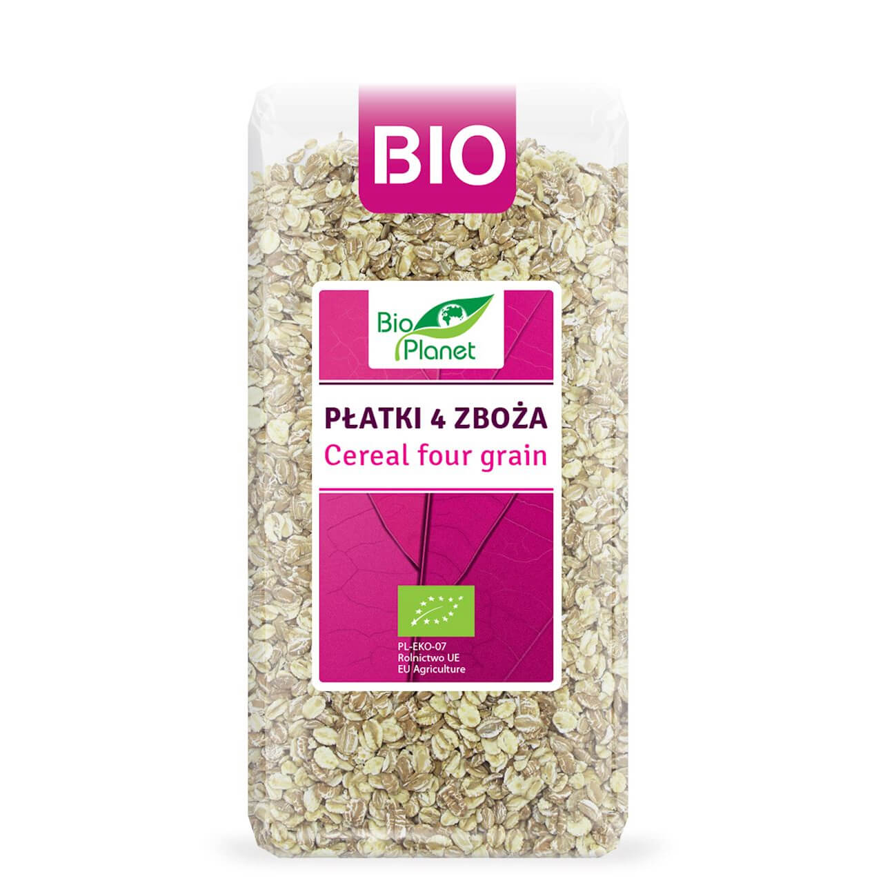 Płatki 4 zboża (orkisz, owies, jęczmień, żyto) BIO 300 g - Bio Planet
