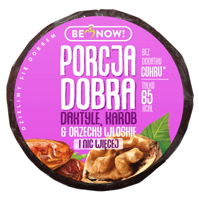 Przekąska daktylowo-orzechowa z karobem 25 g - Porcja Dobra