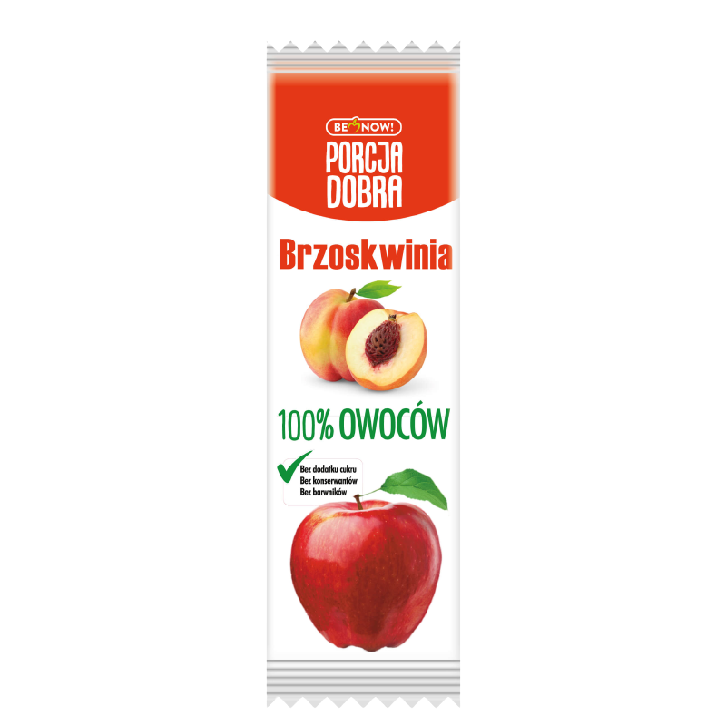 Przekąska jabłkowo-brzoskwiniowa 16 g - Porcja Dobra