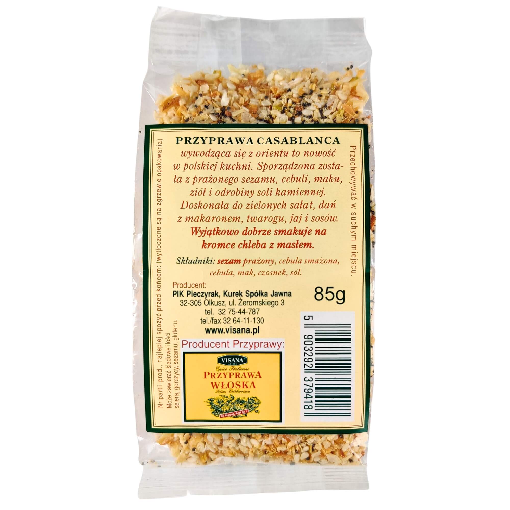 Przyprawa do chleba z masłem 85 g - Visana