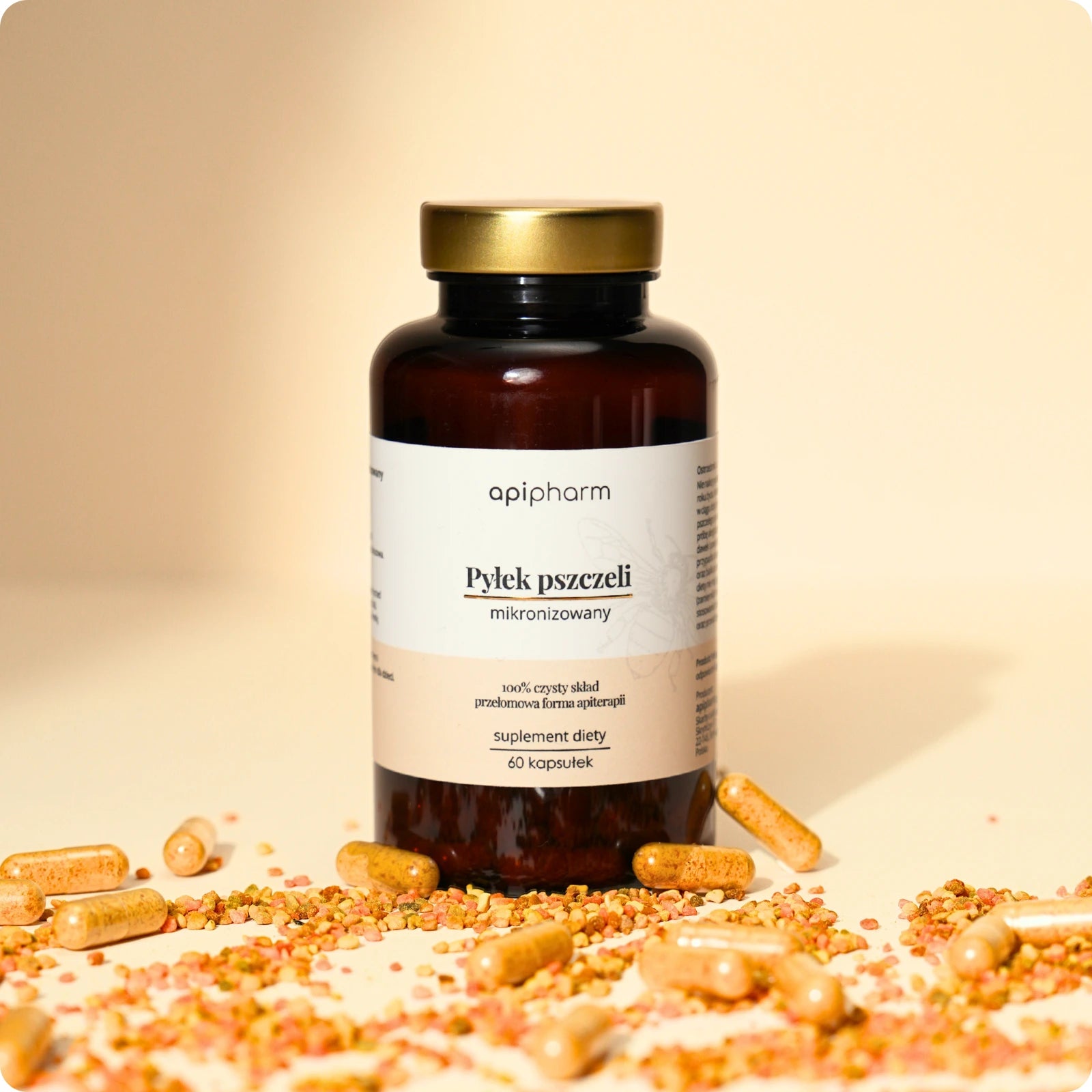 Pyłek pszczeli mikronizowany 60 kapsułek - Apipharm
