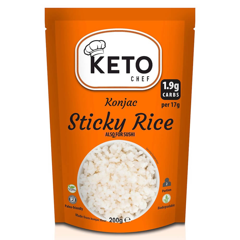 Ryż kleisty konjac do sushi 200 g - Keto Chef