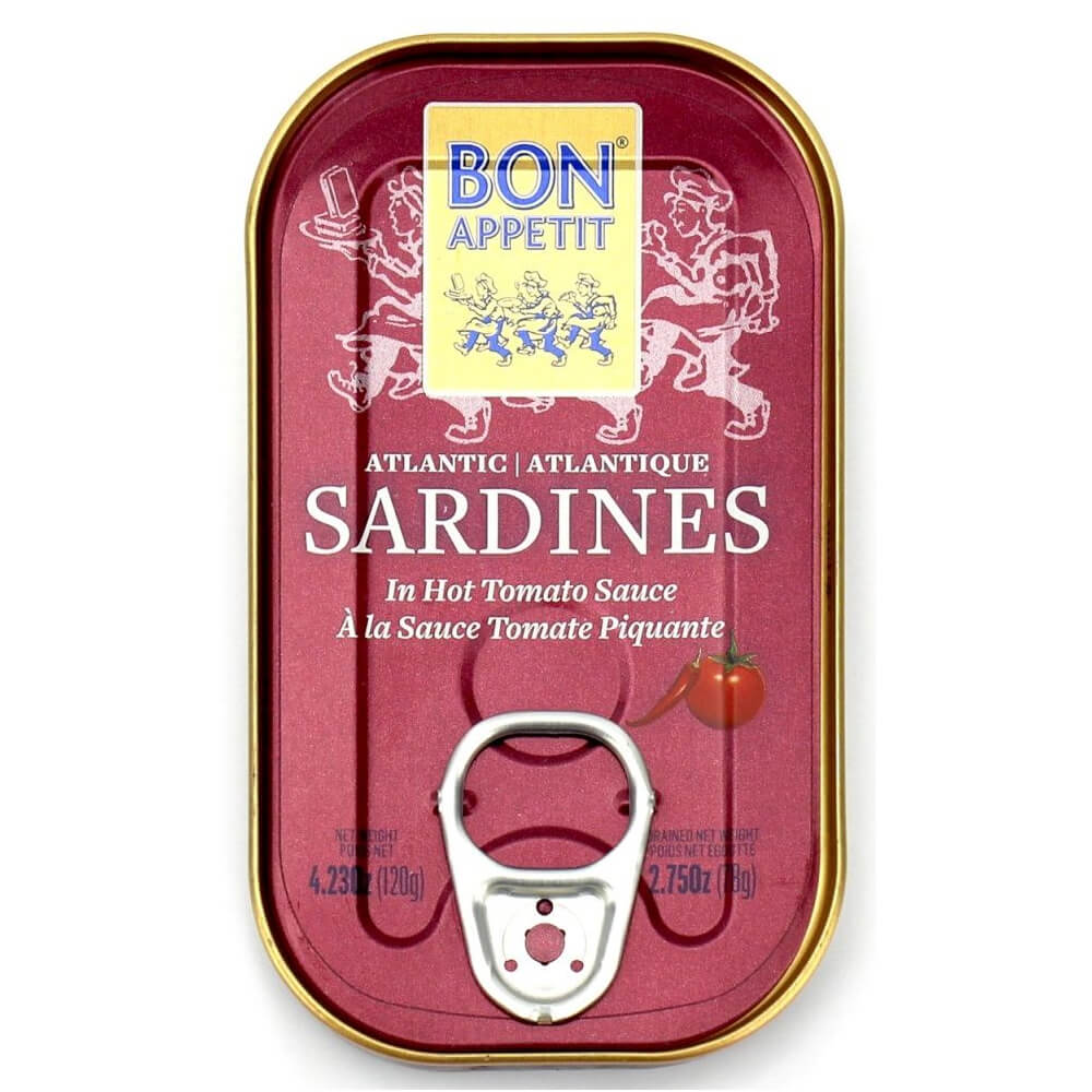 Sardynki portugalskie w pikantnym sosie pomidorowym 120 g - Bon Appetit