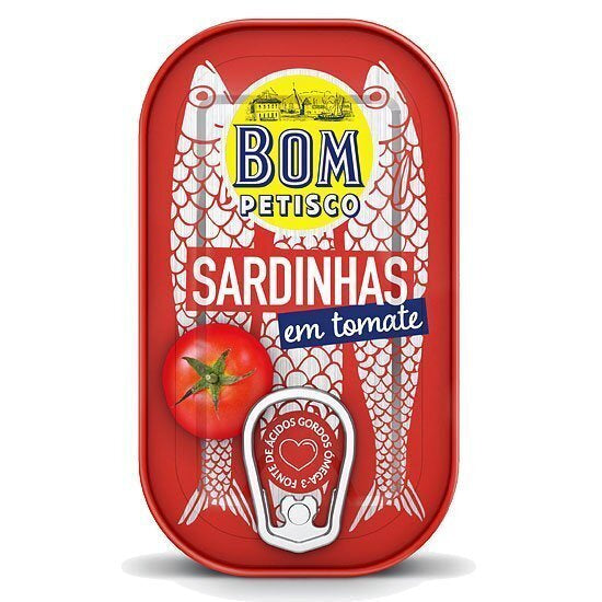 Sardynki portugalskie w sosie pomidorowym 120 g - Bom Petisco