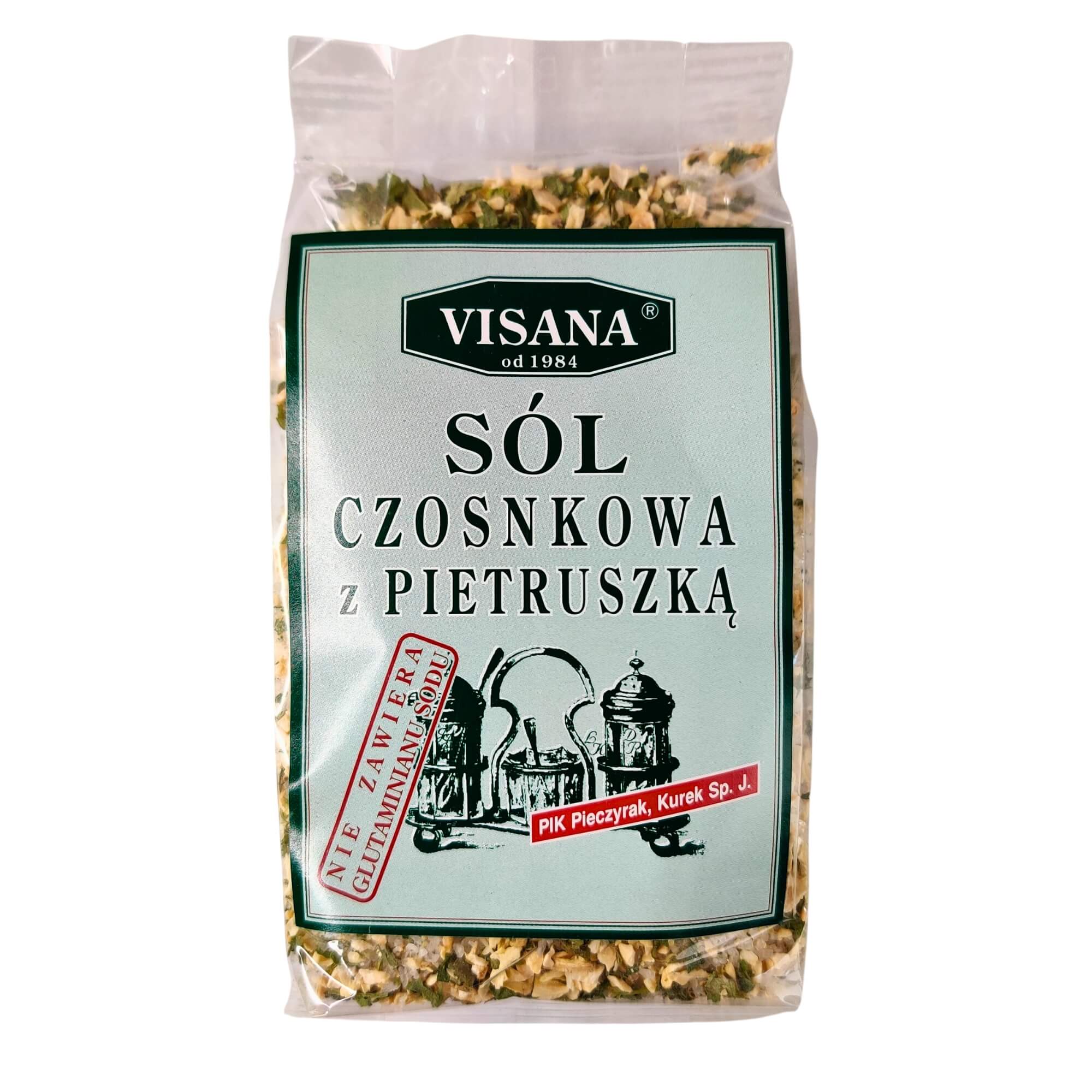 Sól czosnkowa z pietruszką 175 g - Visana