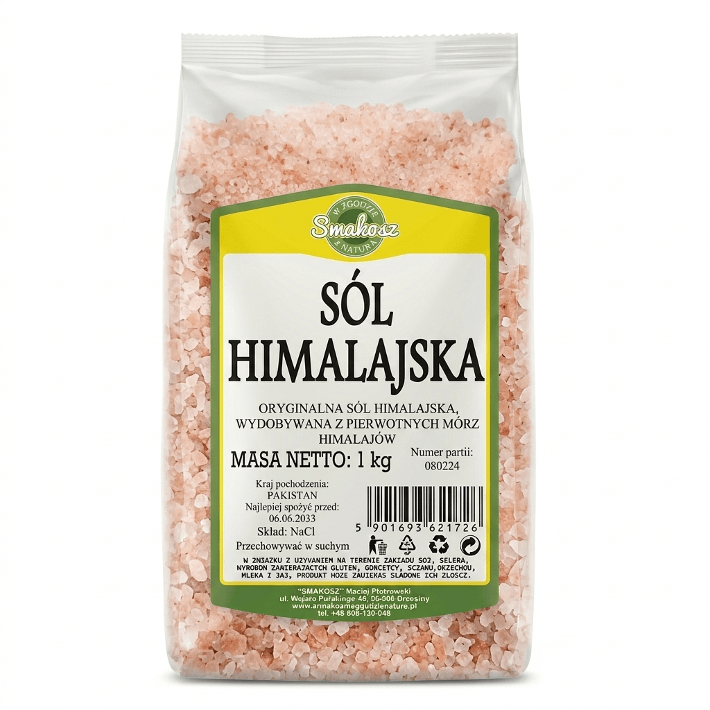 Sól himalajska drobnoziarnista 1 kg - Smakosz