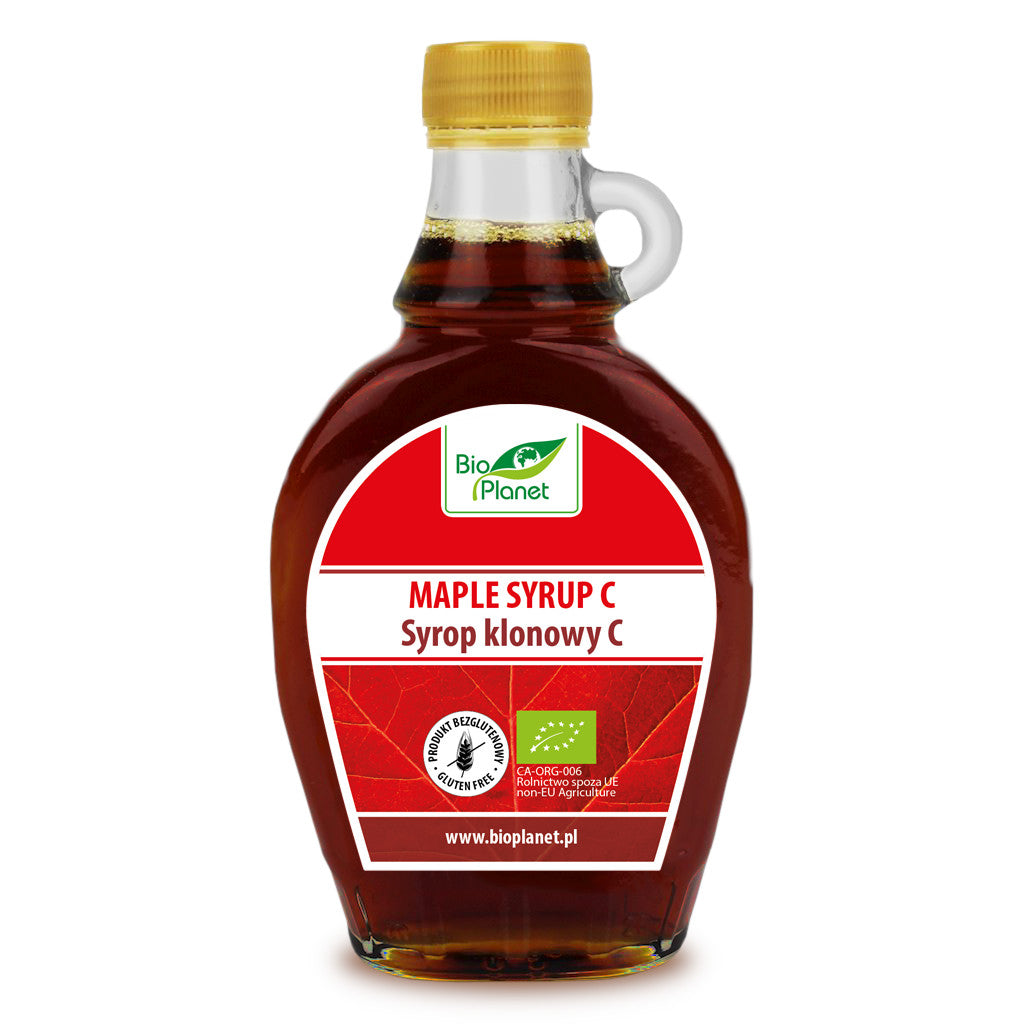 Syrop klonowy C ciemny bezglutenowy BIO 250 ml (330 g) - Bio Planet