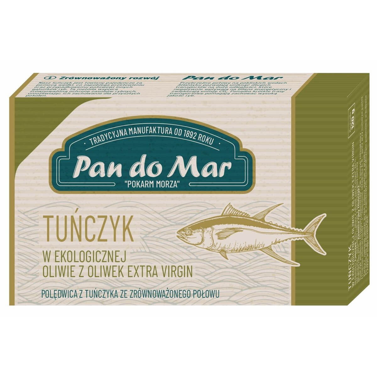 Tuńczyk w BIO oliwie 120 g - Pan do Mar
