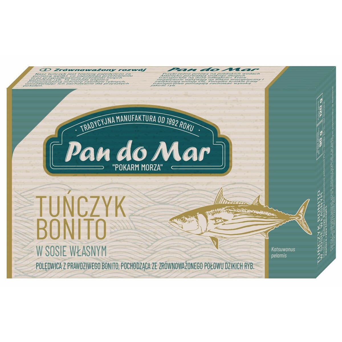 Tuńczyk bonito w solance 120 g - Pan do Mar