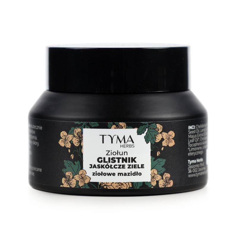 Ziołun: Mazidło z Glistnika Jaskółcze Ziele 50 ml - Tyma Herbs