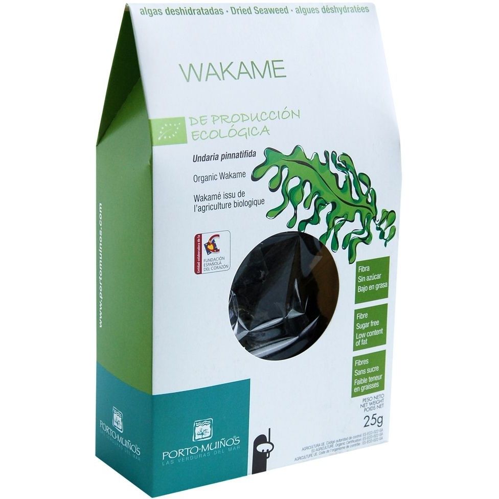 Algi morskie suszone Wakame BIO 25 g - Porto Muinos