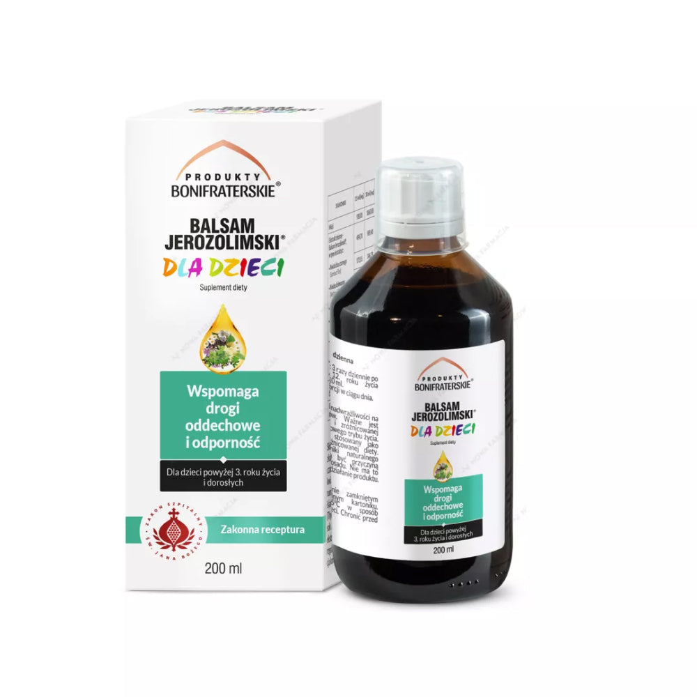 Balsam Jerozolimski dla dzieci 200 ml - Produkty Bonifraterskie