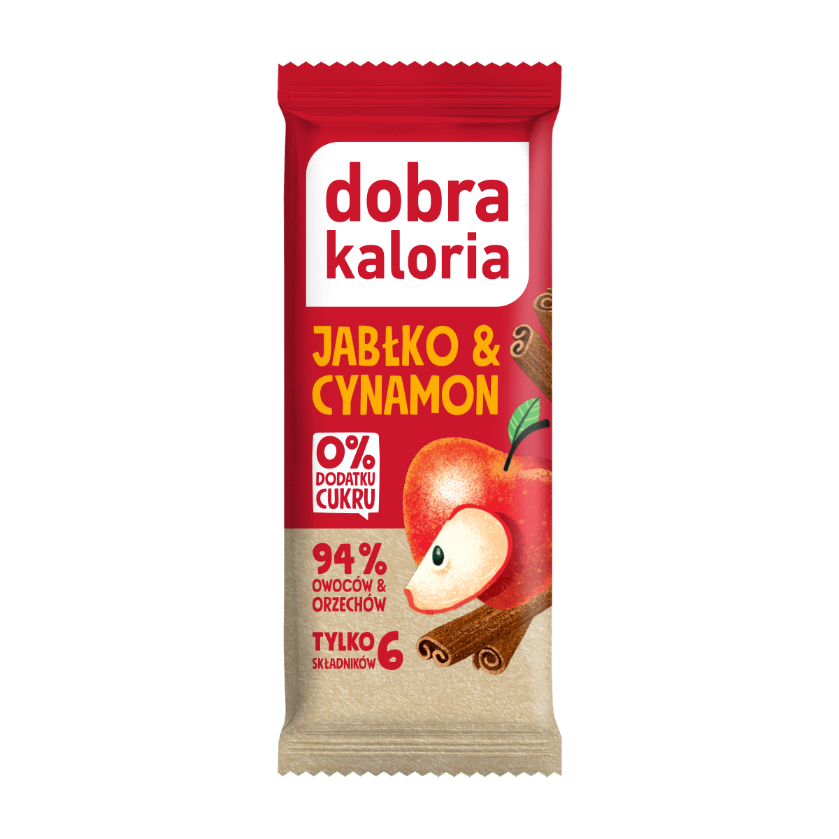 Baton jabłko i cynamon 35 g - Dobra Kaloria