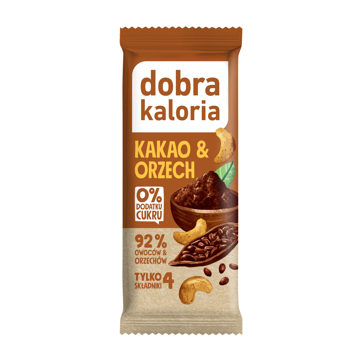 Baton kakao i orzech 35 g - Dobra Kaloria