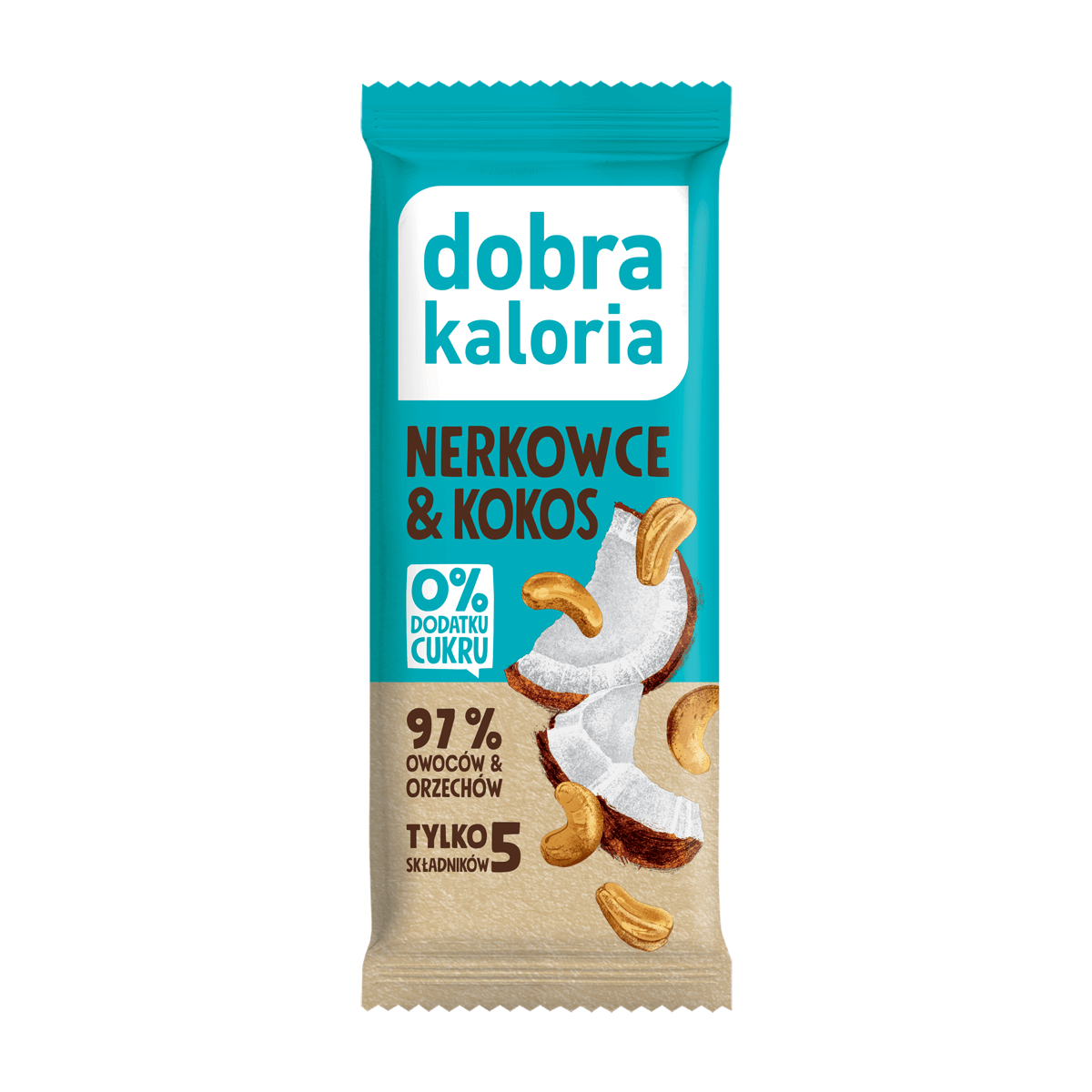 Baton nerkowce i kokos 35 g - Dobra Kaloria