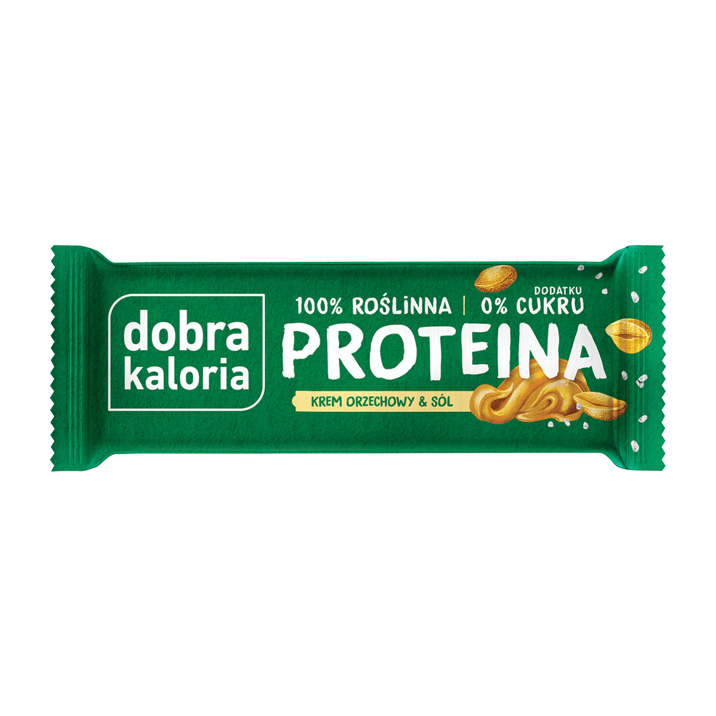 Baton proteinowy krem orzechowy i sól 45 g - Dobra Kaloria