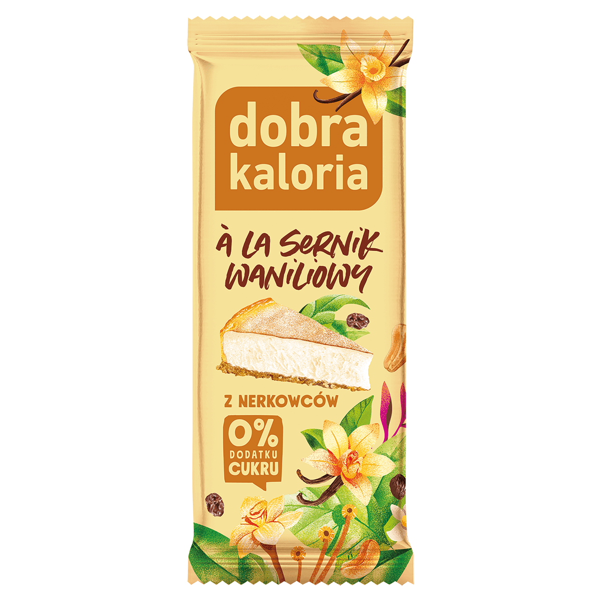 Baton z nerkowców à la sernik waniliowy 35 g - Dobra Kaloria