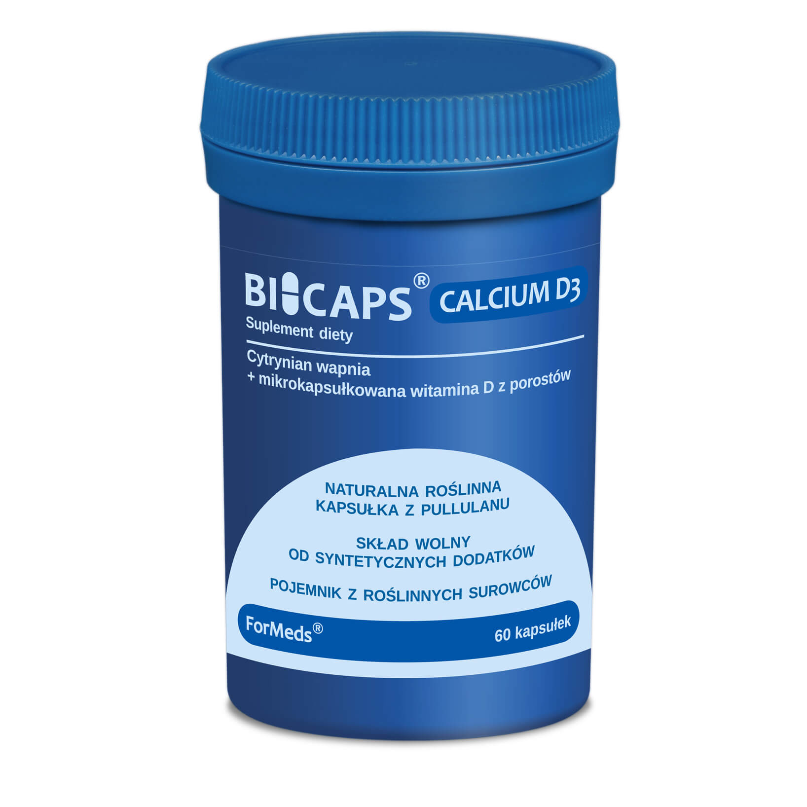 BICAPS CALCIUM D3 Wapń i Witamina D3 60 kapsułek - ForMeds