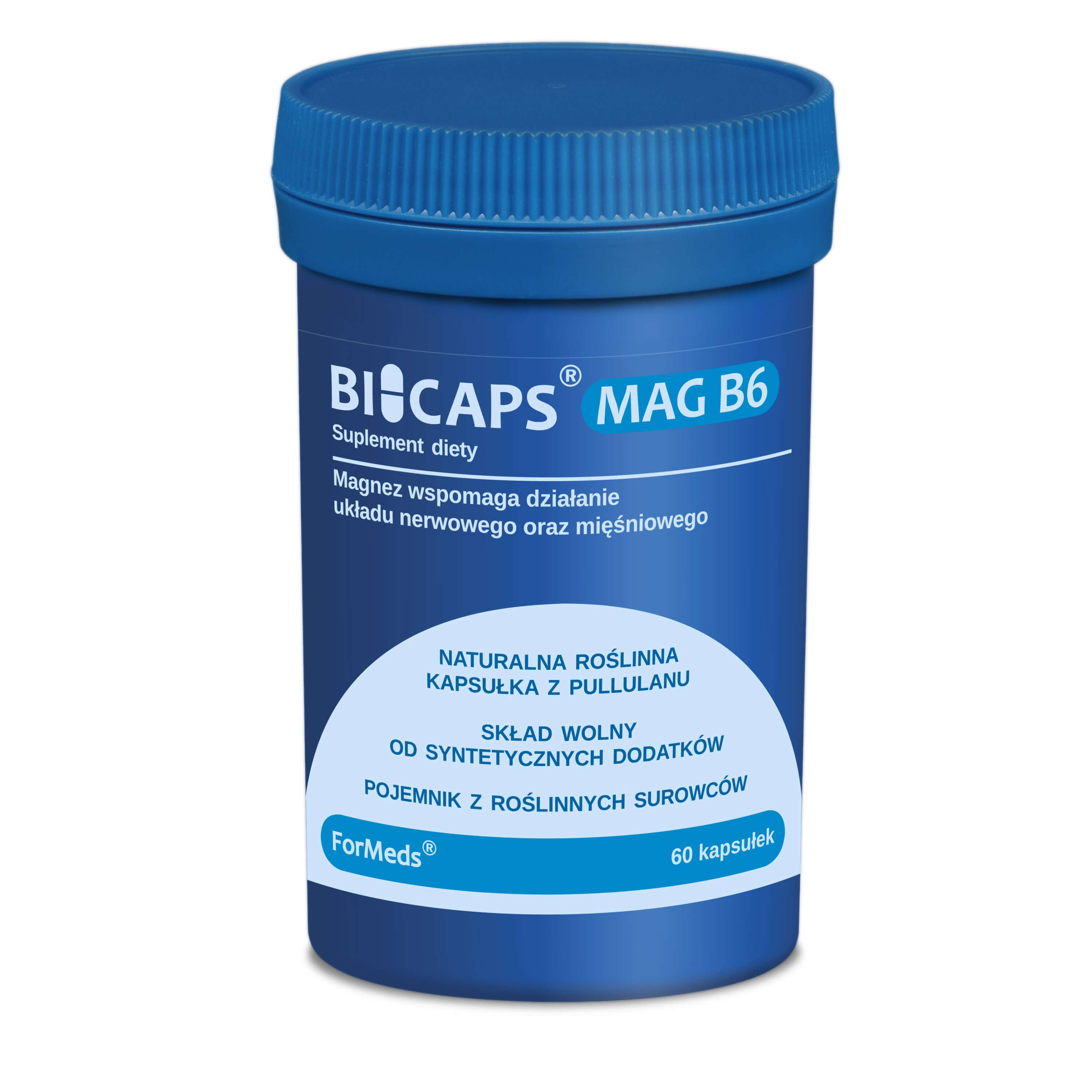 BICAPS MAG B6 Magnez i witamina B6 60 kapsułek - ForMeds