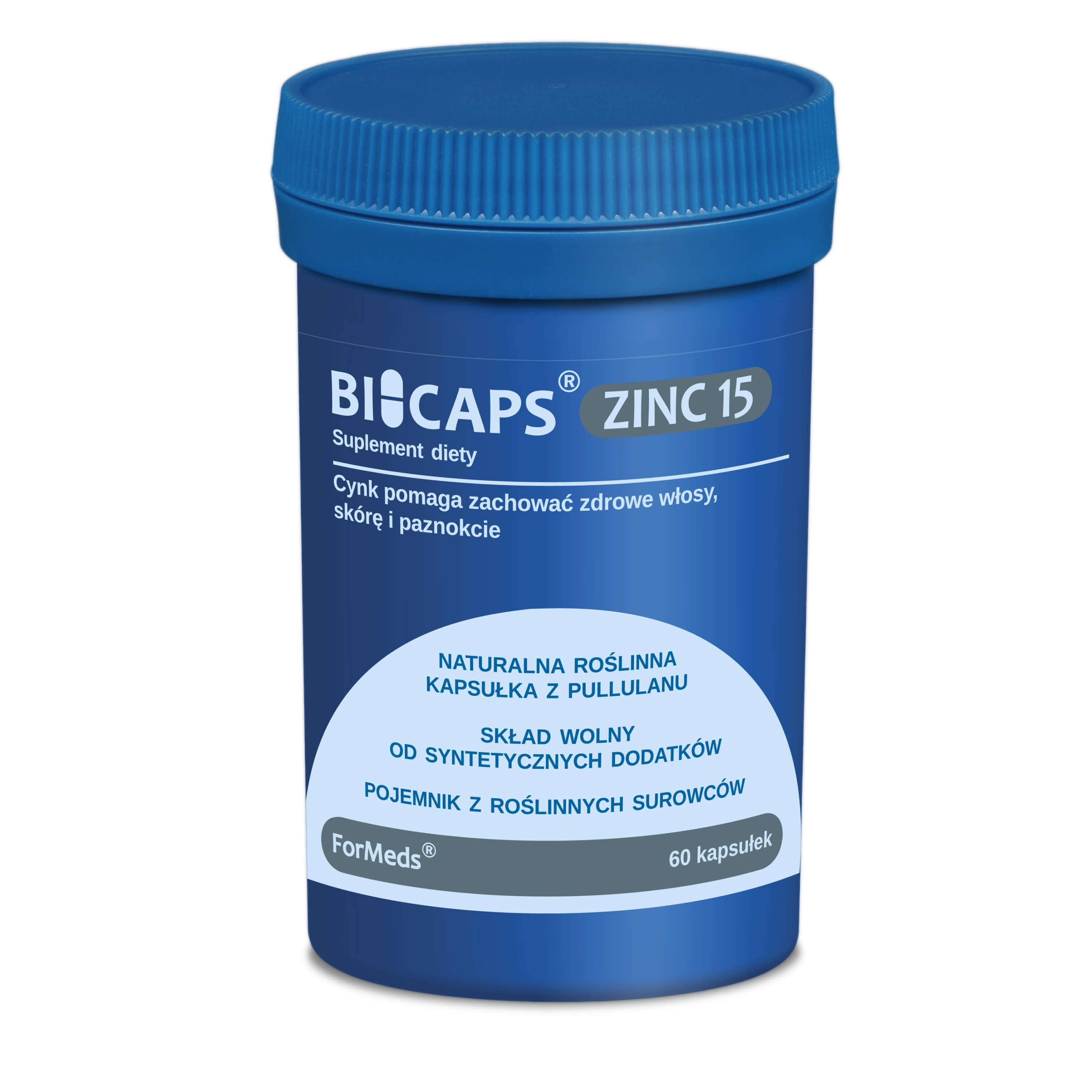BICAPS ZINC 15 Cytrynian Cynku 60 kapsułek - ForMeds