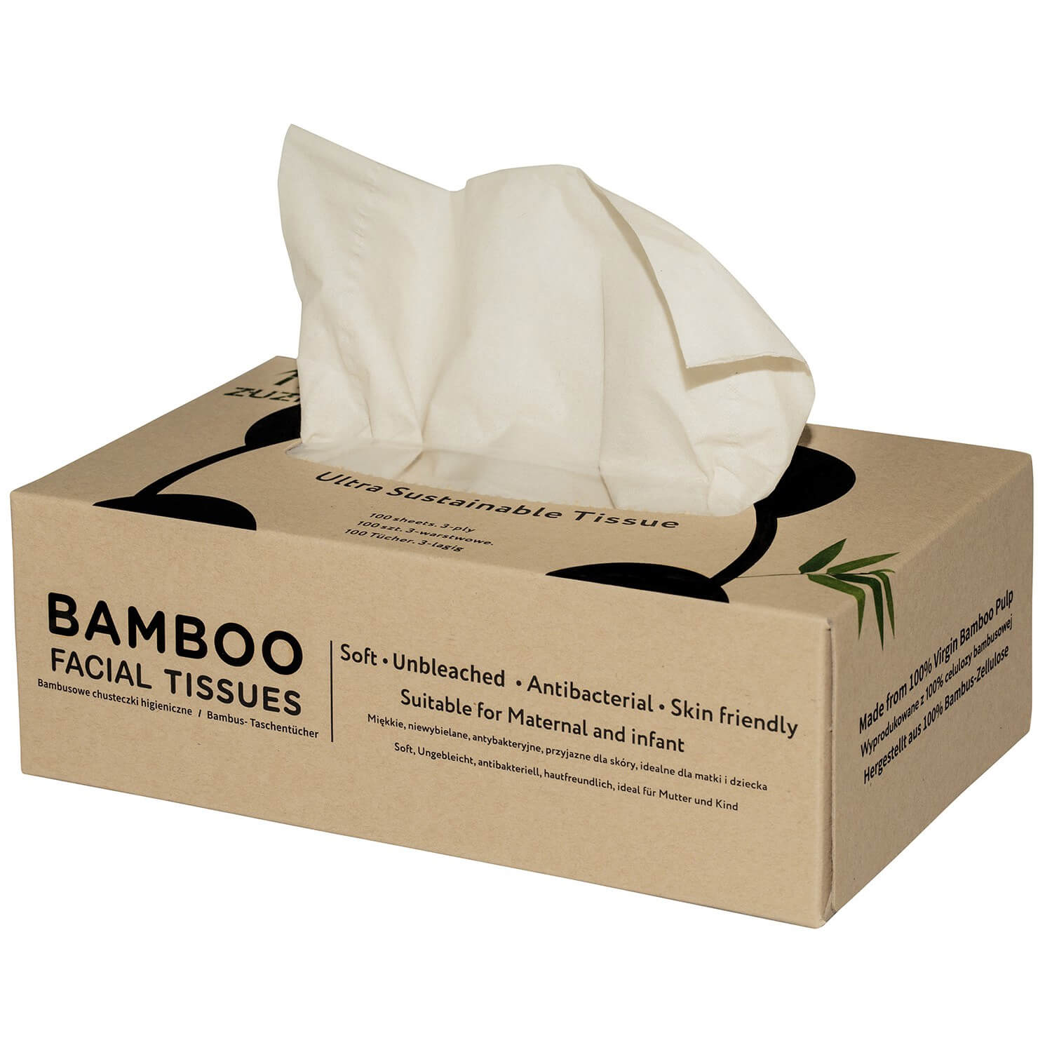 Chusteczki bambusowe 100 szt. (karton) - ZUZii
