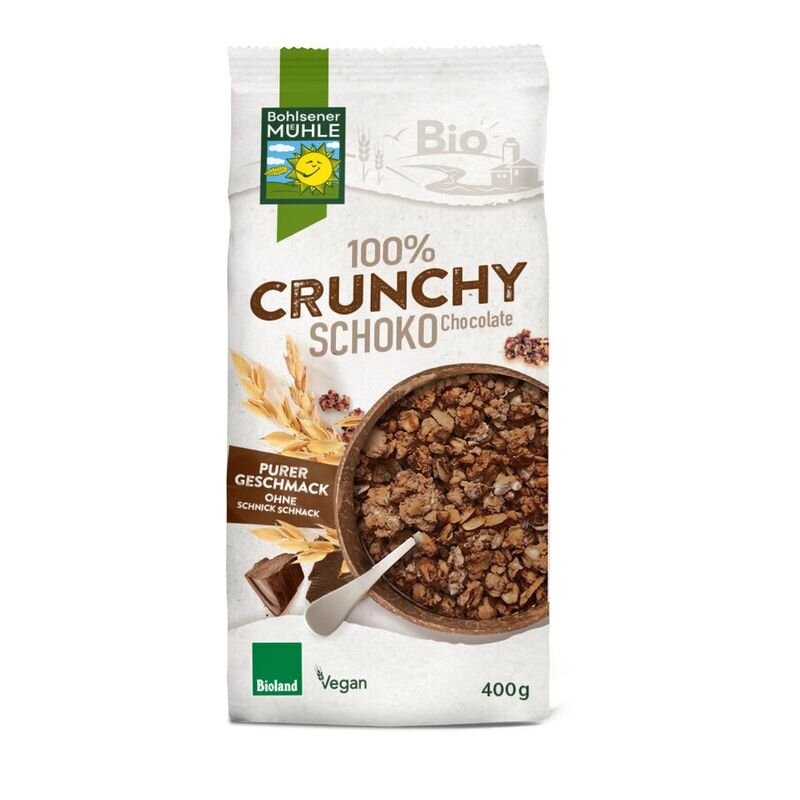 Crunchy czekoladowe BIO 400 g - Bohlsener Muehle
