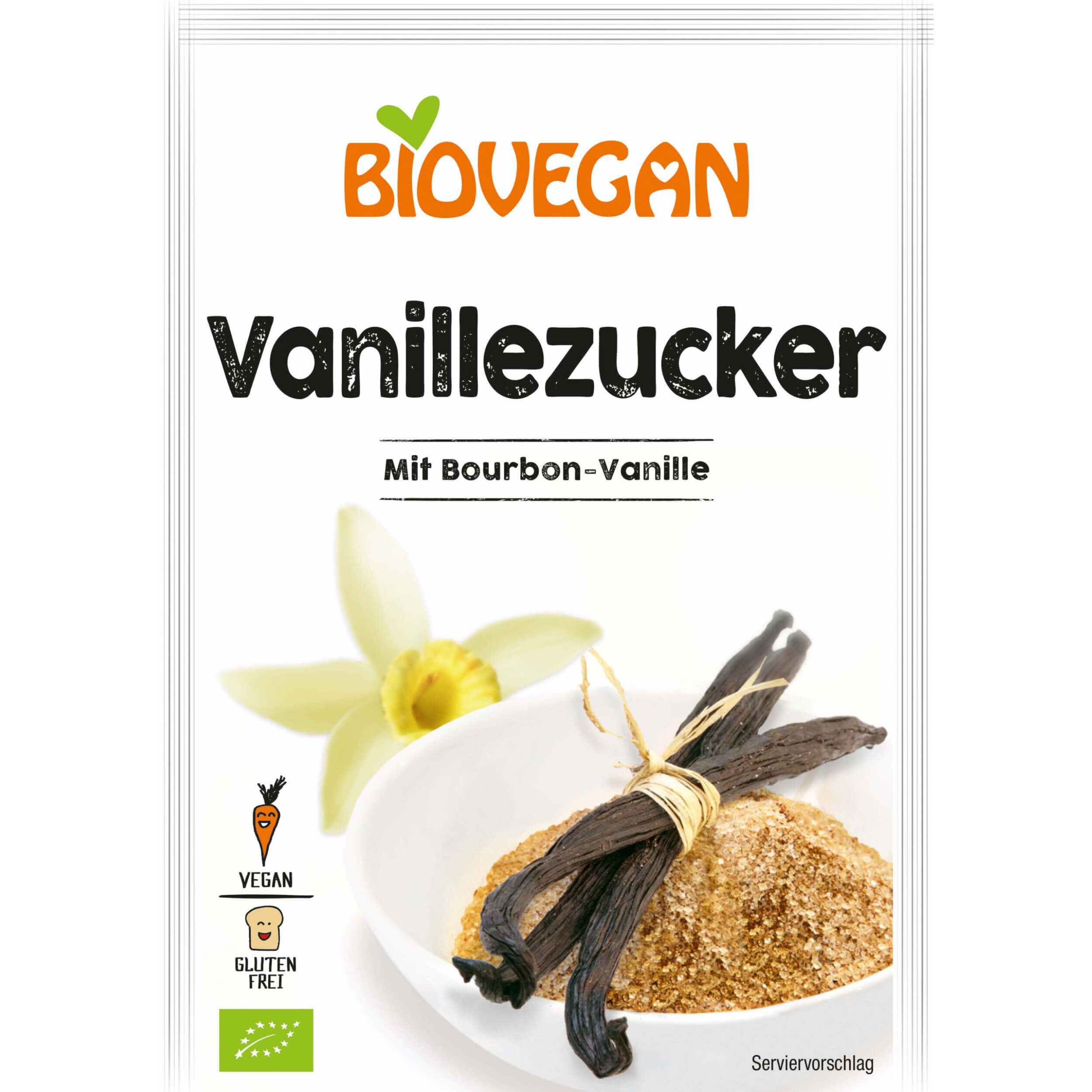 Cukier waniliowy bezglutenowy BIO (4 × 8 g) 32 g - Biovegan
