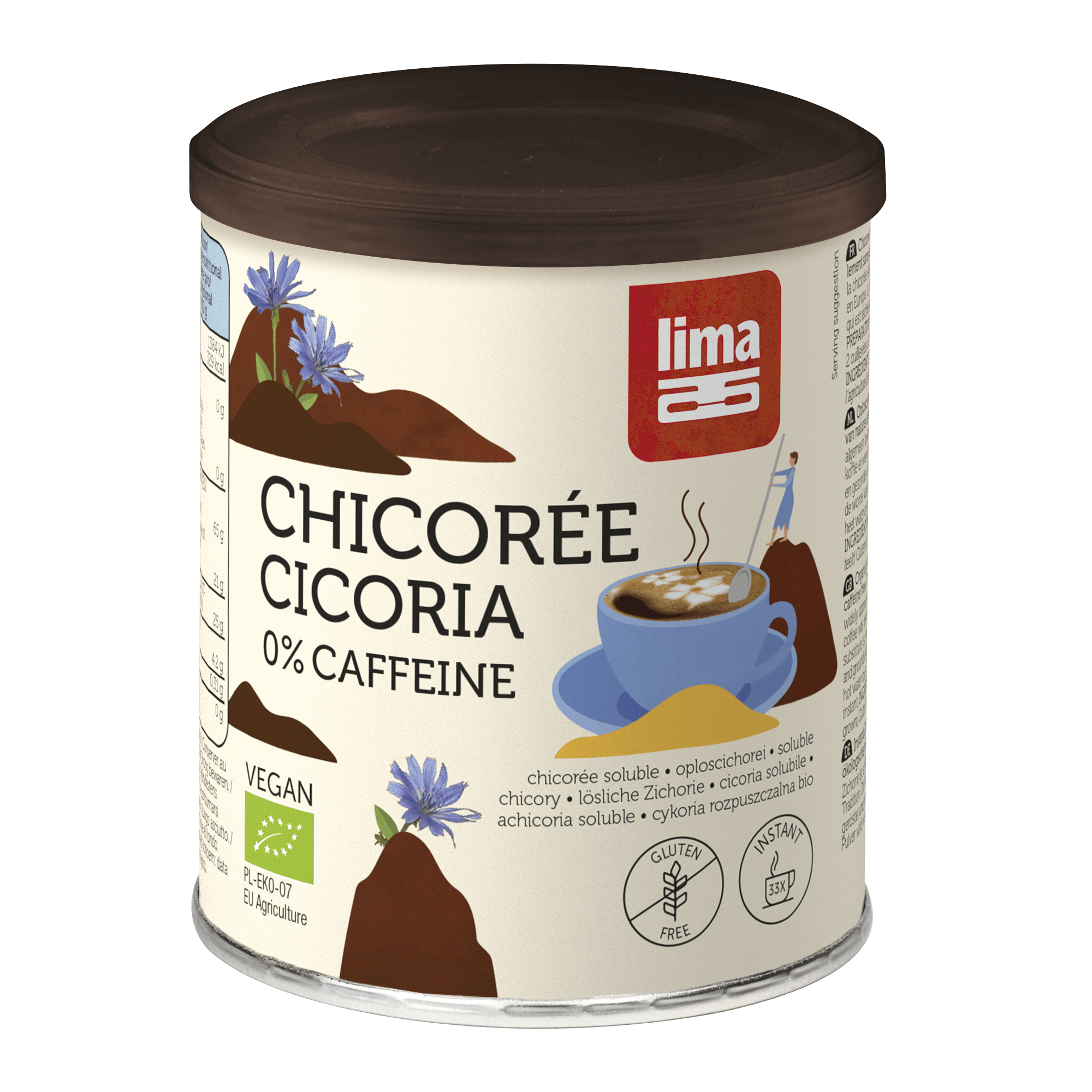 Cykoria instant bezglutenowa BIO 100 g - Lima