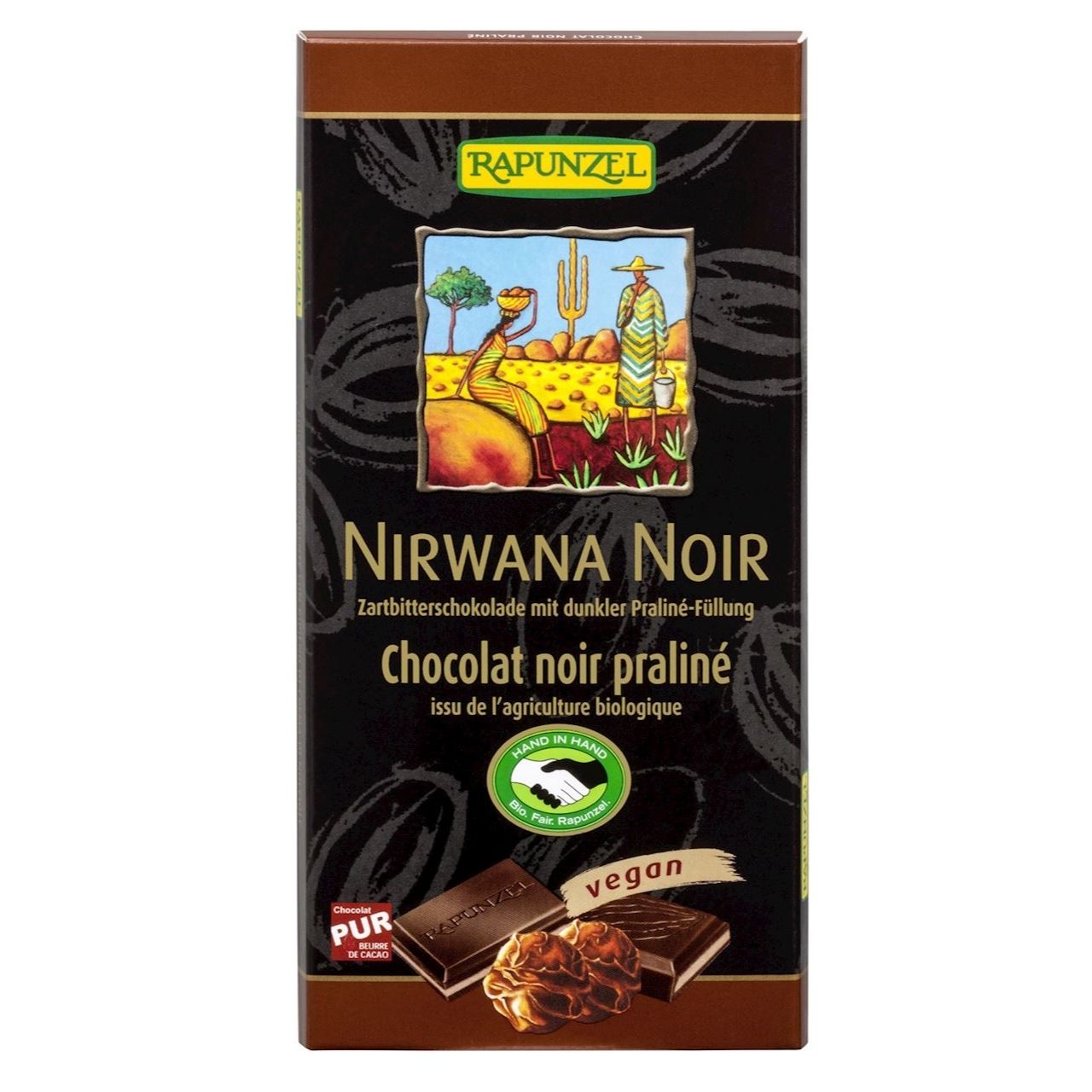 Czekolada gorzka truflowa Nirvana BIO 100 g - Rapunzel