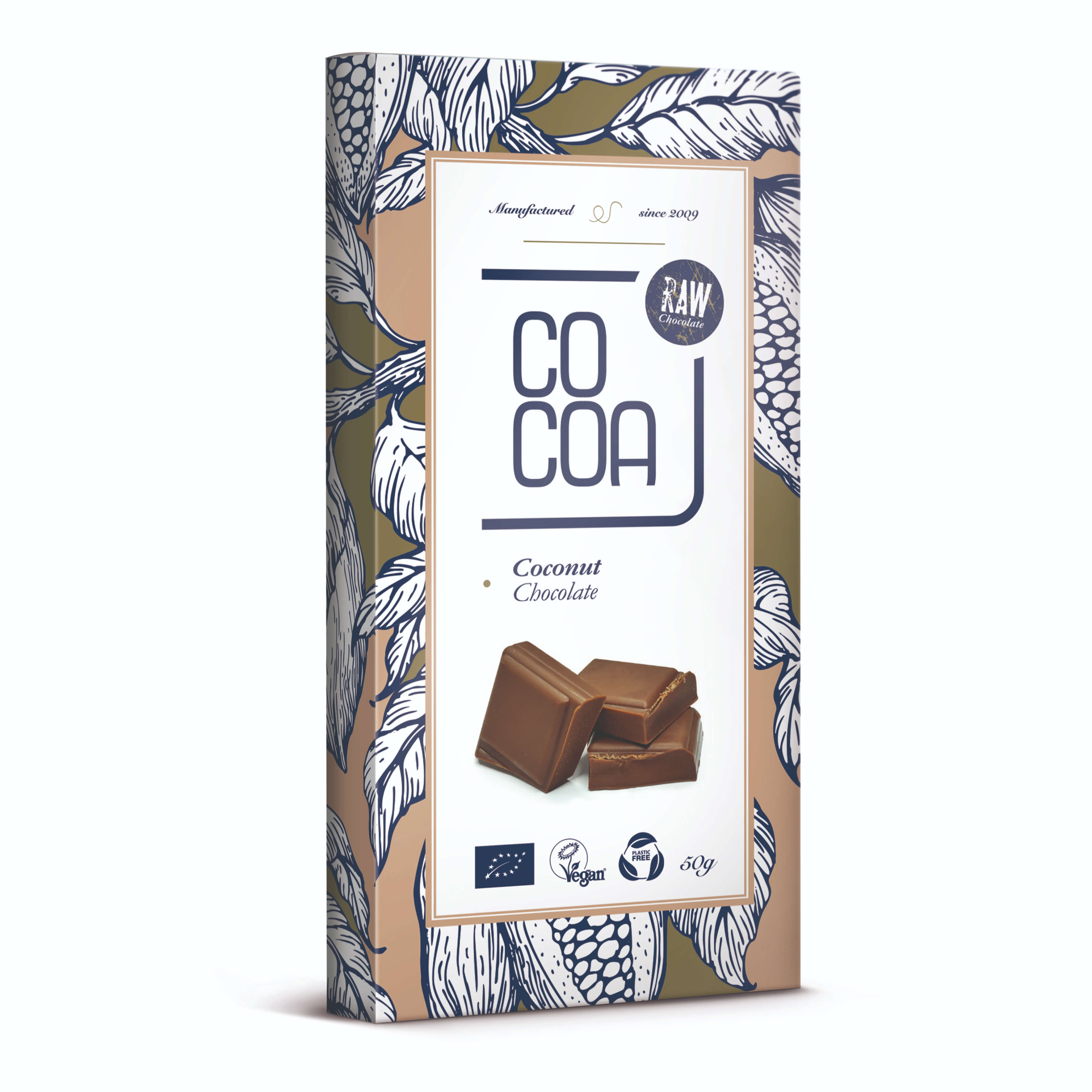 Czekolada kokosowa surowa BIO 50 g - Cocoa