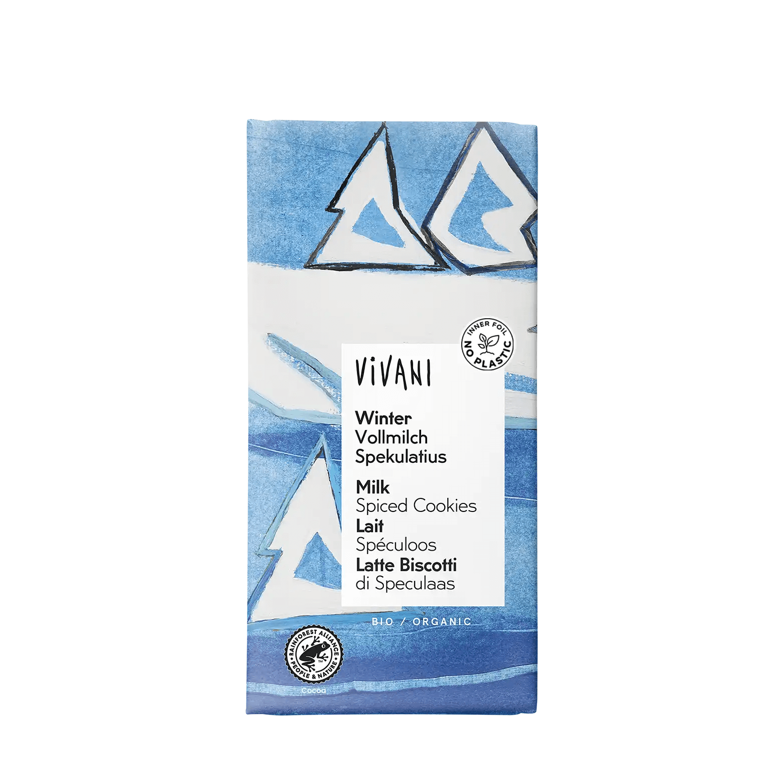 Czekolada mleczna zimowa BIO 100 g - Vivani