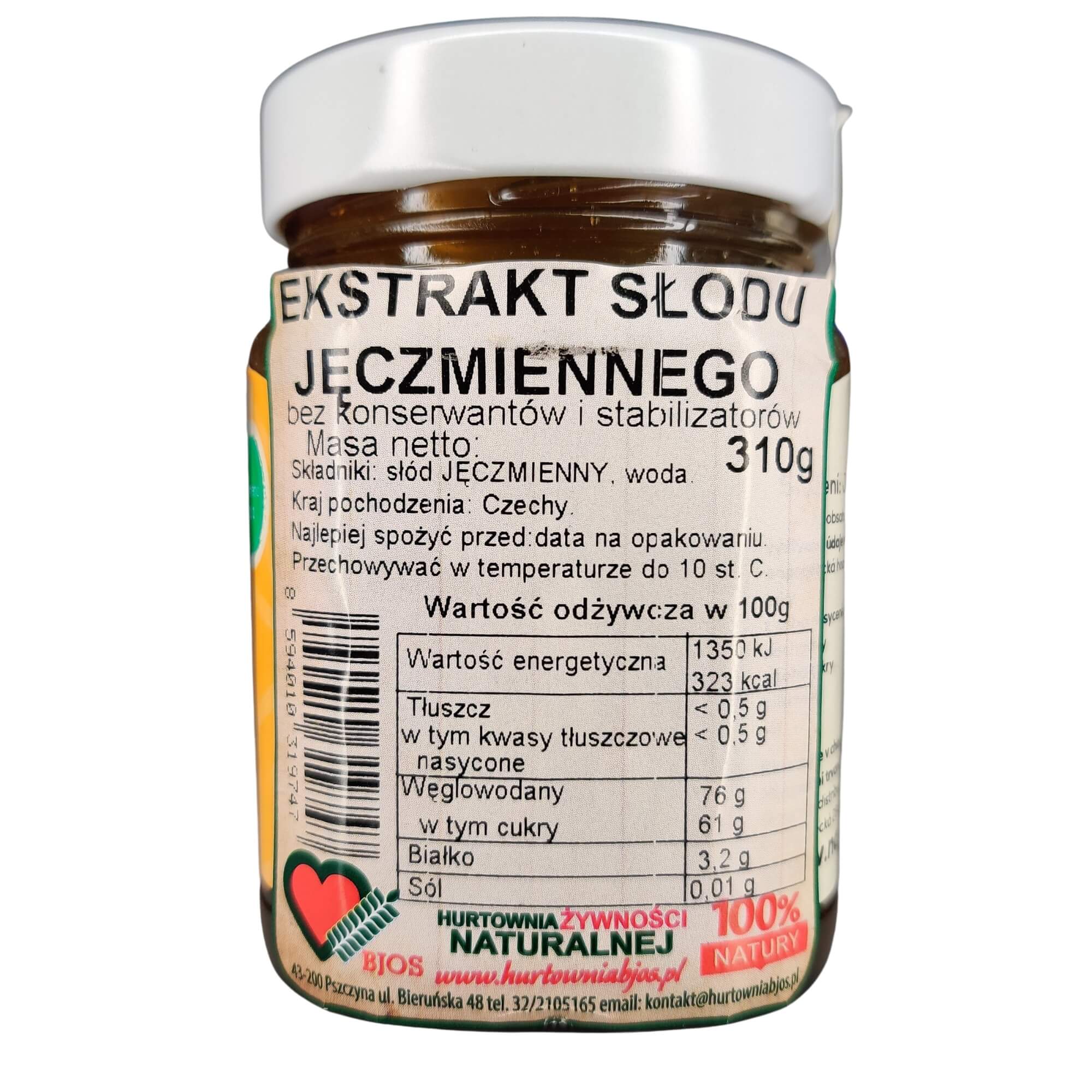 jęczmienny ekstrakt słodowy Natural Jihlava