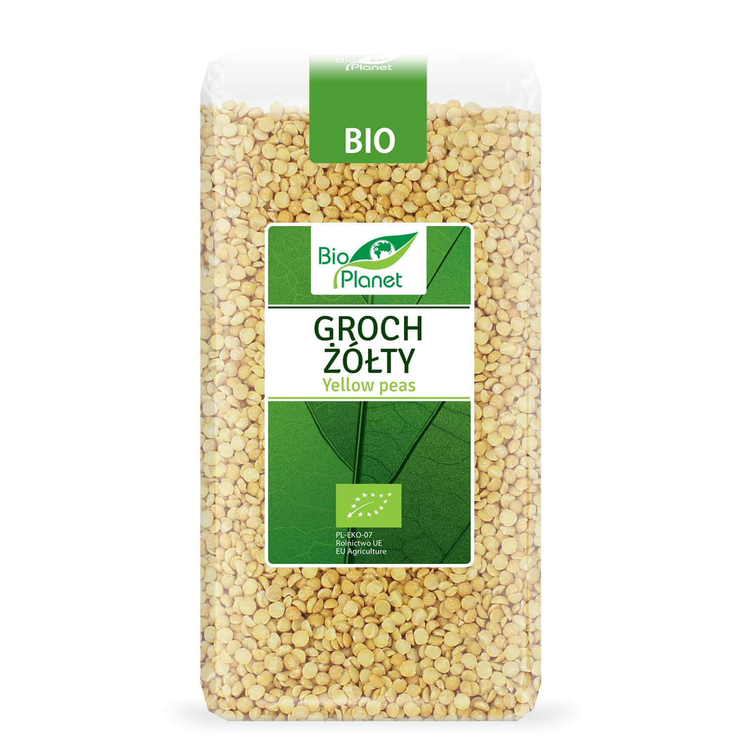 Groch żółty połówki BIO 500 g - Bio Planet